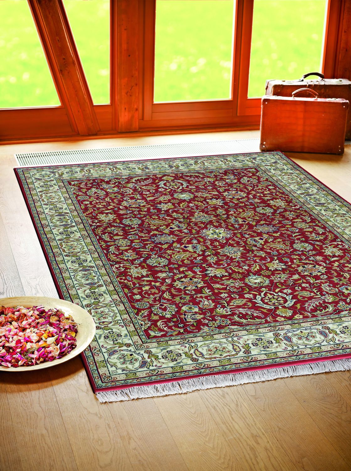 Teppich BENARAS Isfahan rot