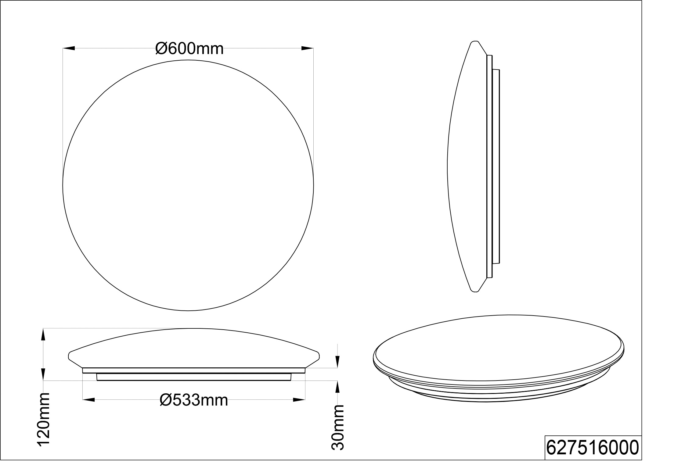 Deckenleuchte LED LUNAR