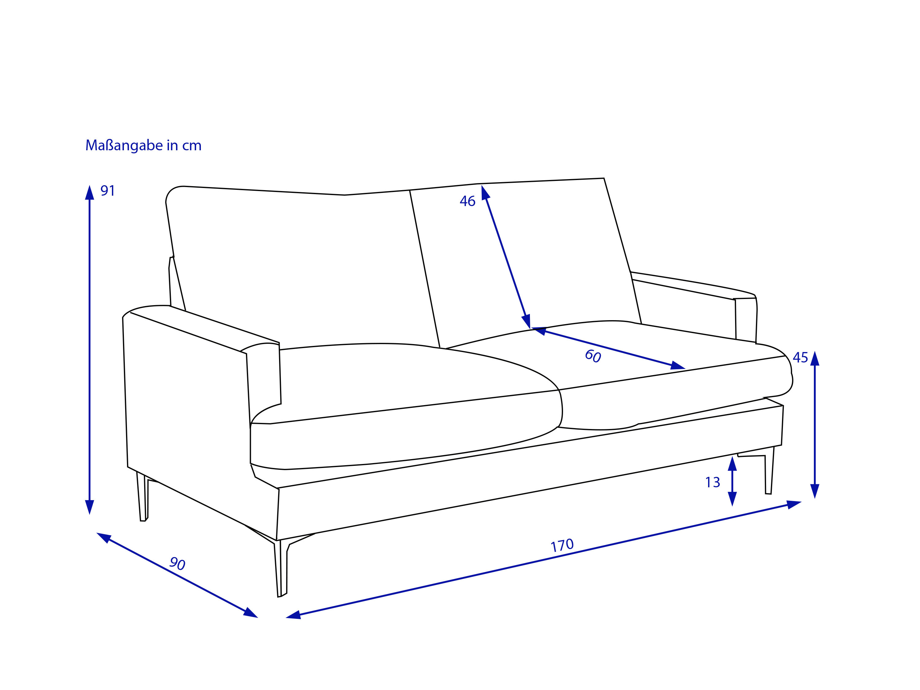 Sofa 3 Sitzer KALVIN