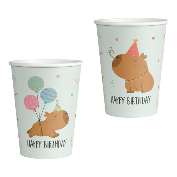 Pappbecher-Set CAPYBARA