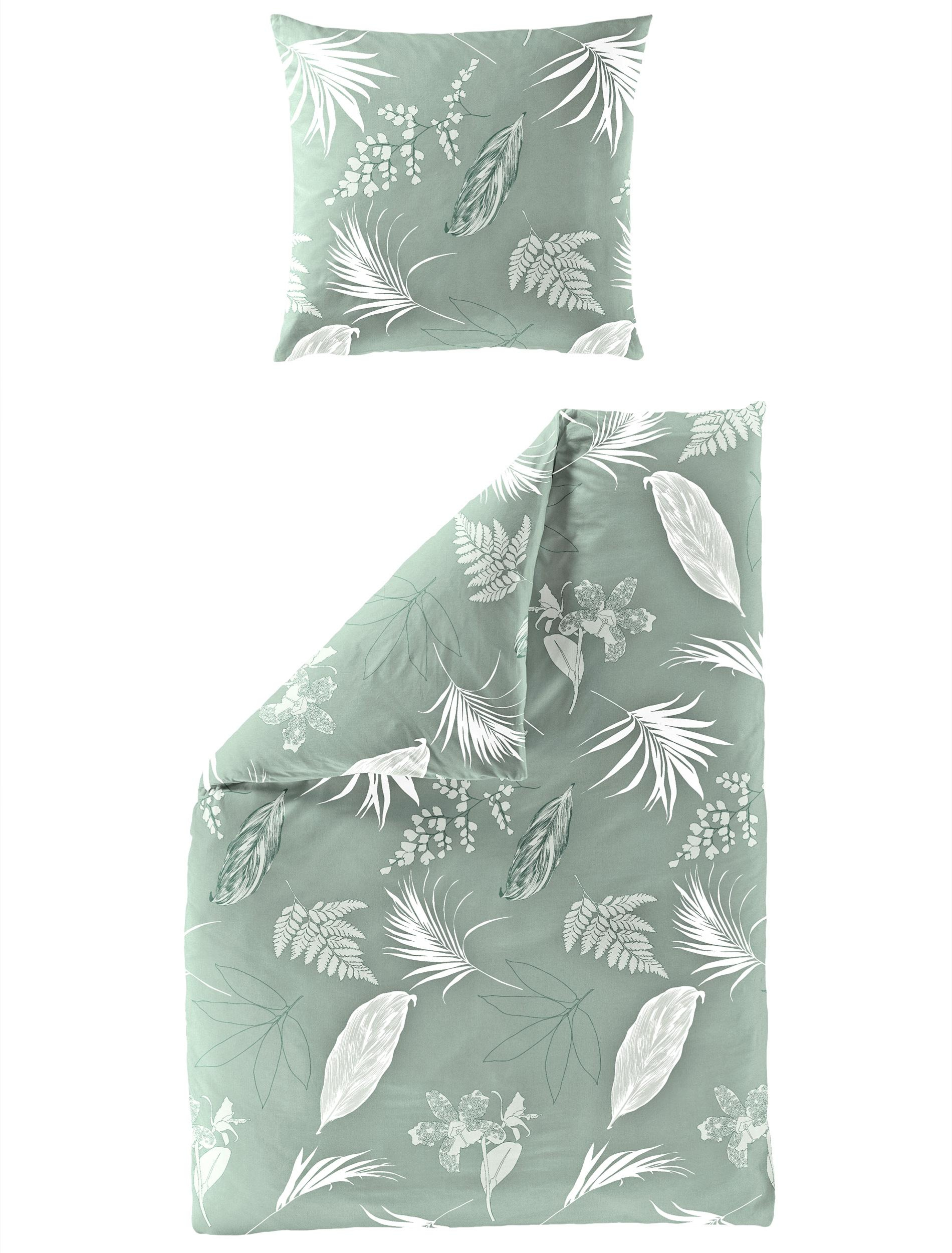 Bettwäsche Mako-Satin jade