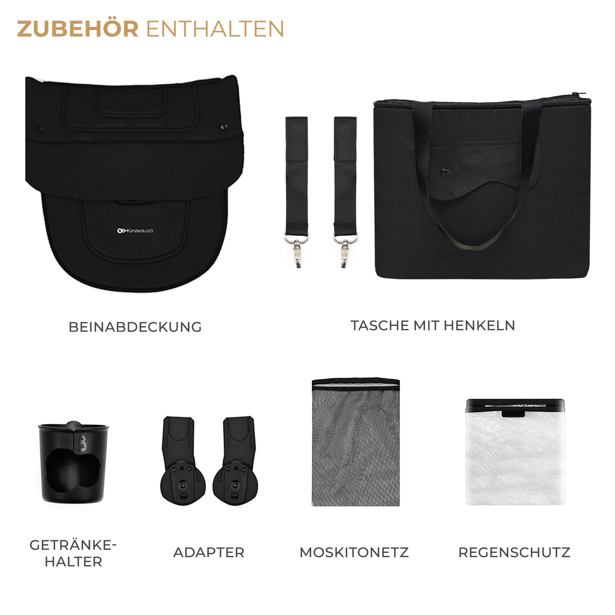 Kinderwagen 3in1 YOXI schwarz
