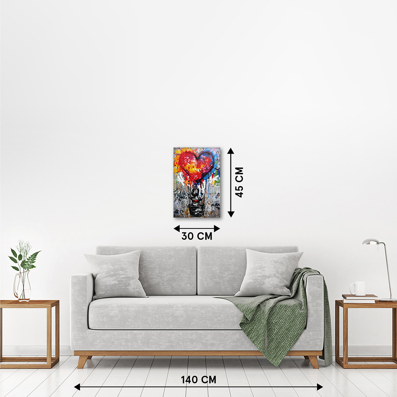 Keilrahmenbild LOVE BALLOON