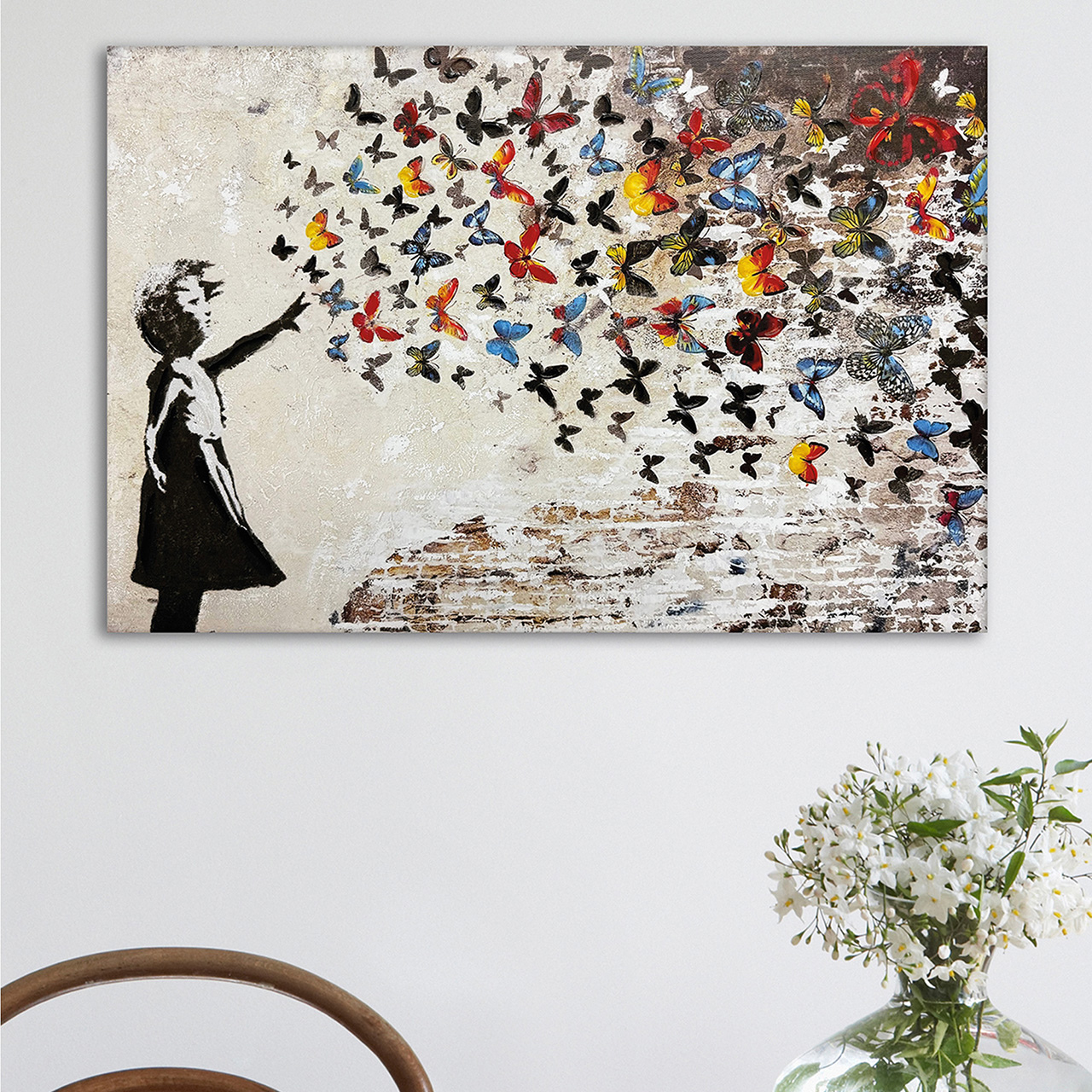 Keilrahmenbild BUTTERFLY GIRL