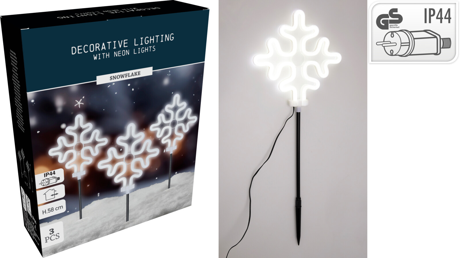 Gartenstecker-Set SNOWFLAKE