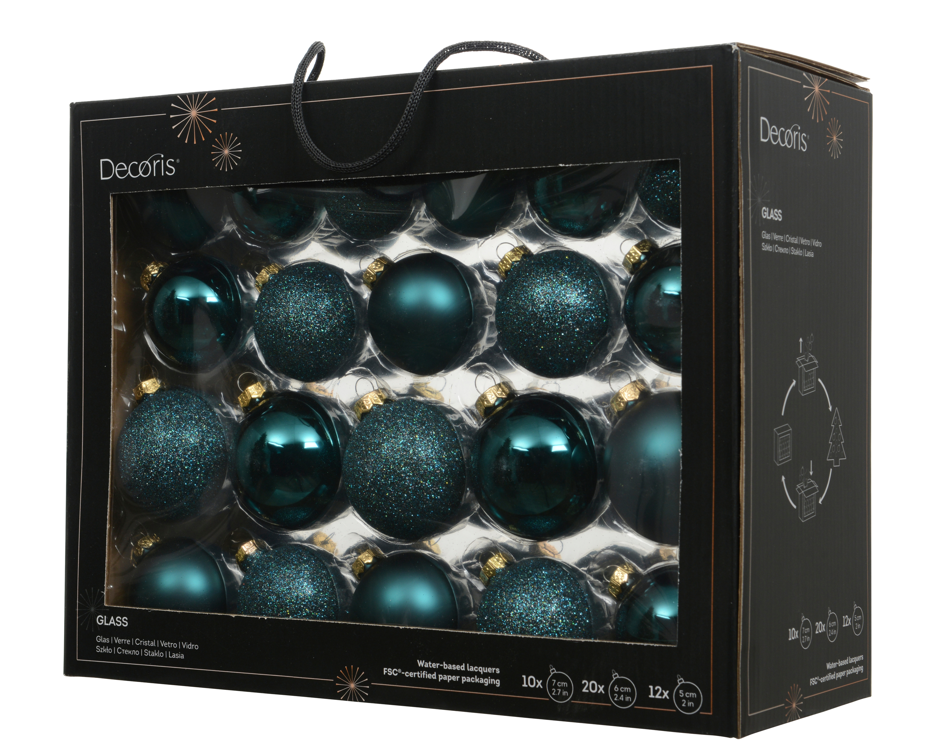 Weihnachtskugel-Box MAXI SMARAGD