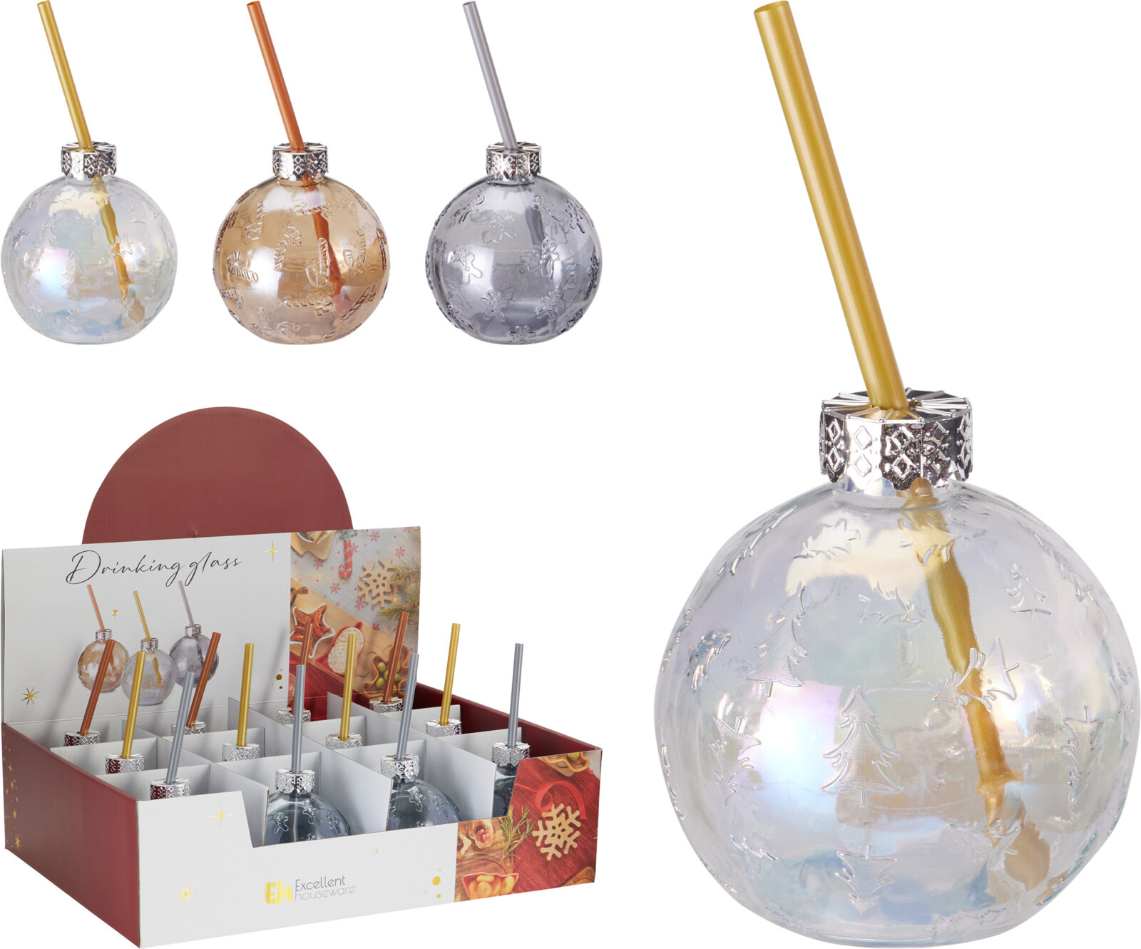 Trinkglas WEIHNACHTSKUGEL