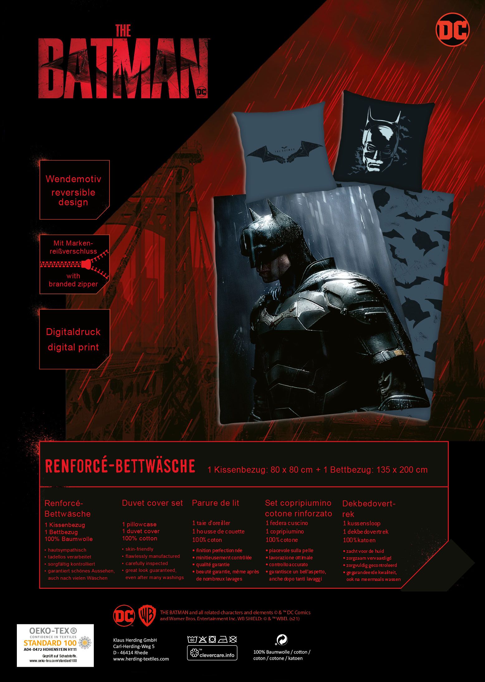 Bettwäsche Renforcé BATMAN