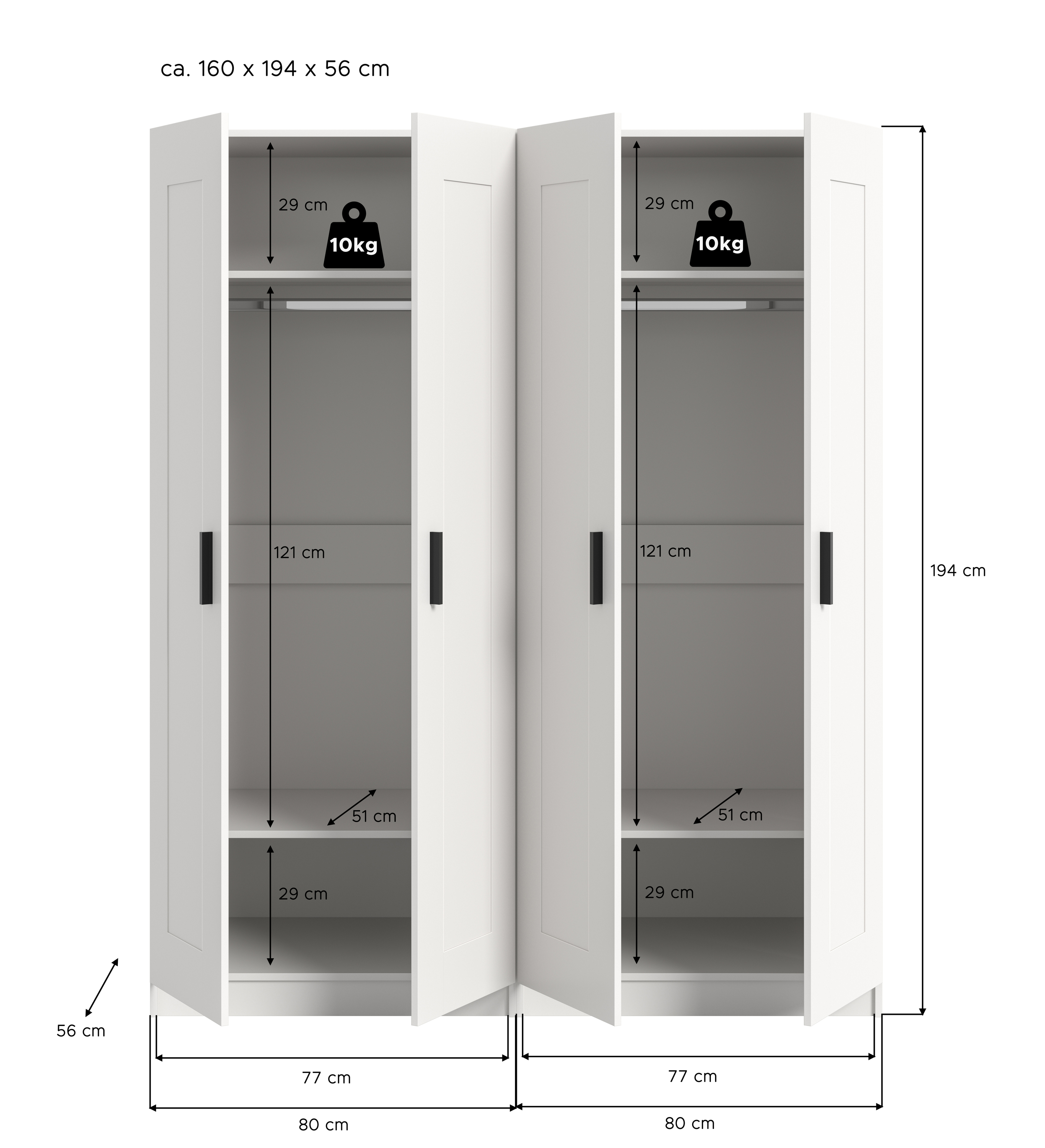 Kleiderschrank VISBY