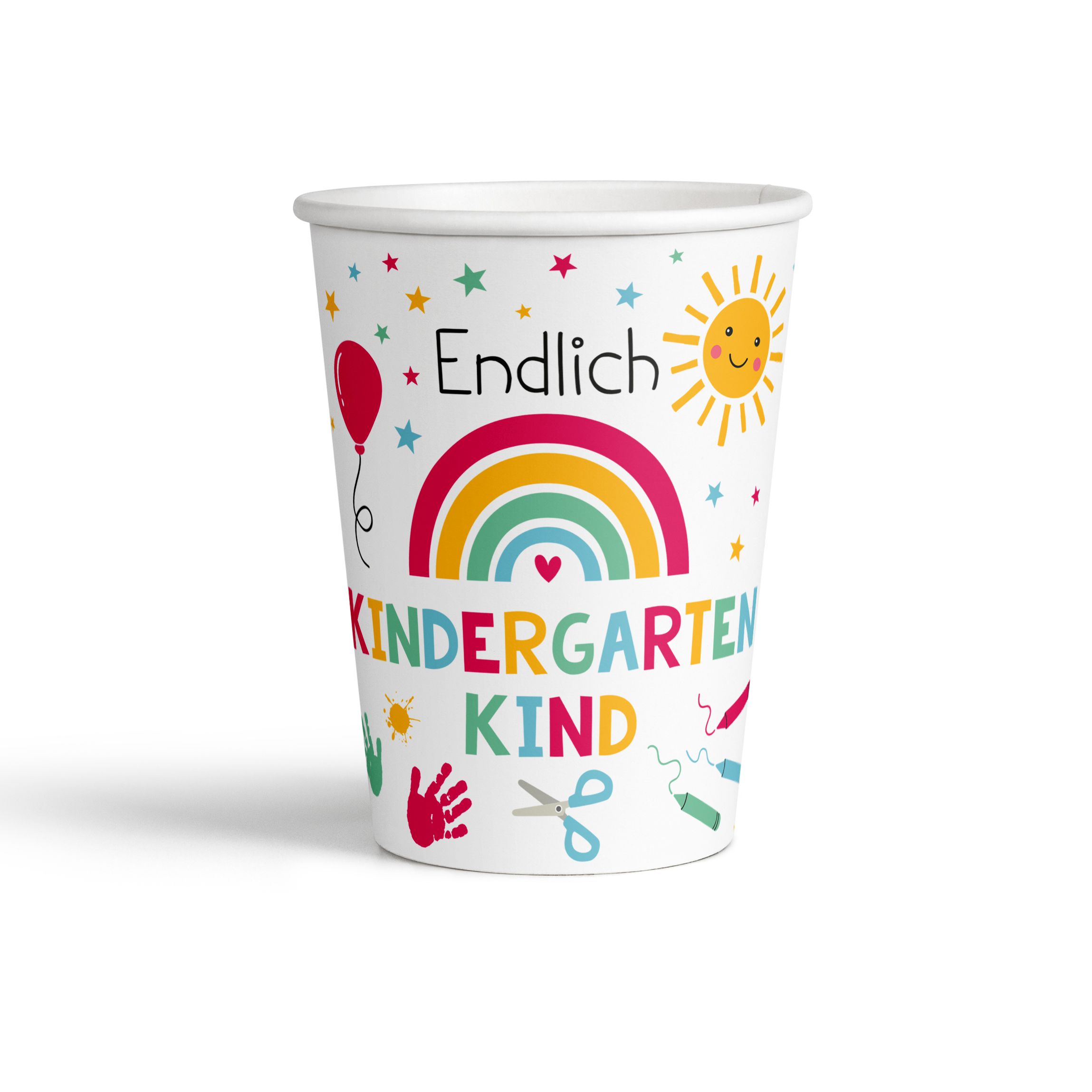 Pappbecher-Set KINDERGARTEN