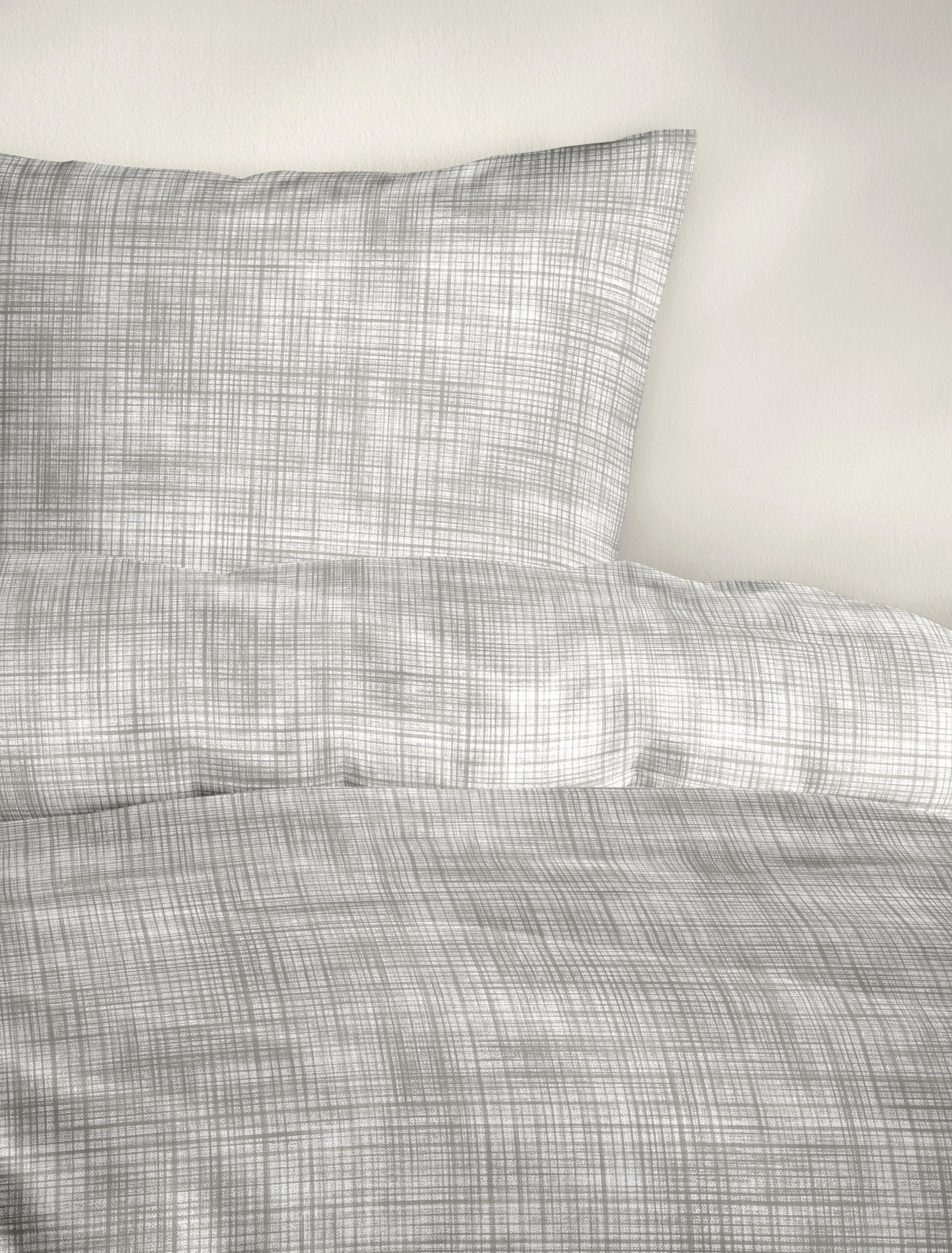 Bettwäsche Mako-Satin beige