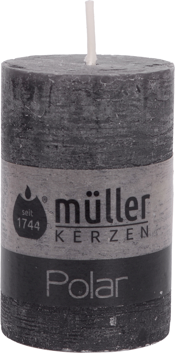 Stumpenkerze POLAR asphalt