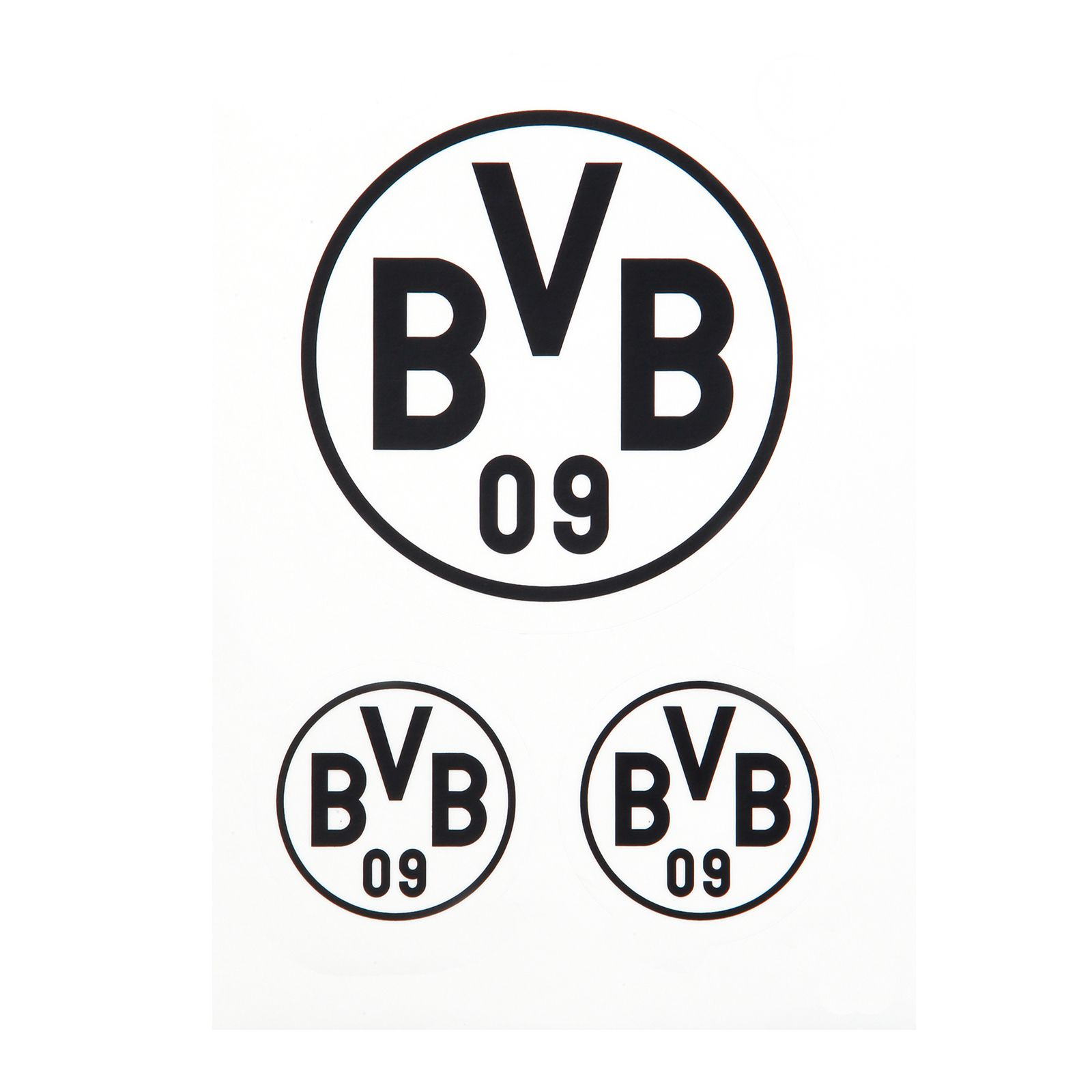 Aufkleber-Set BVB schwarz