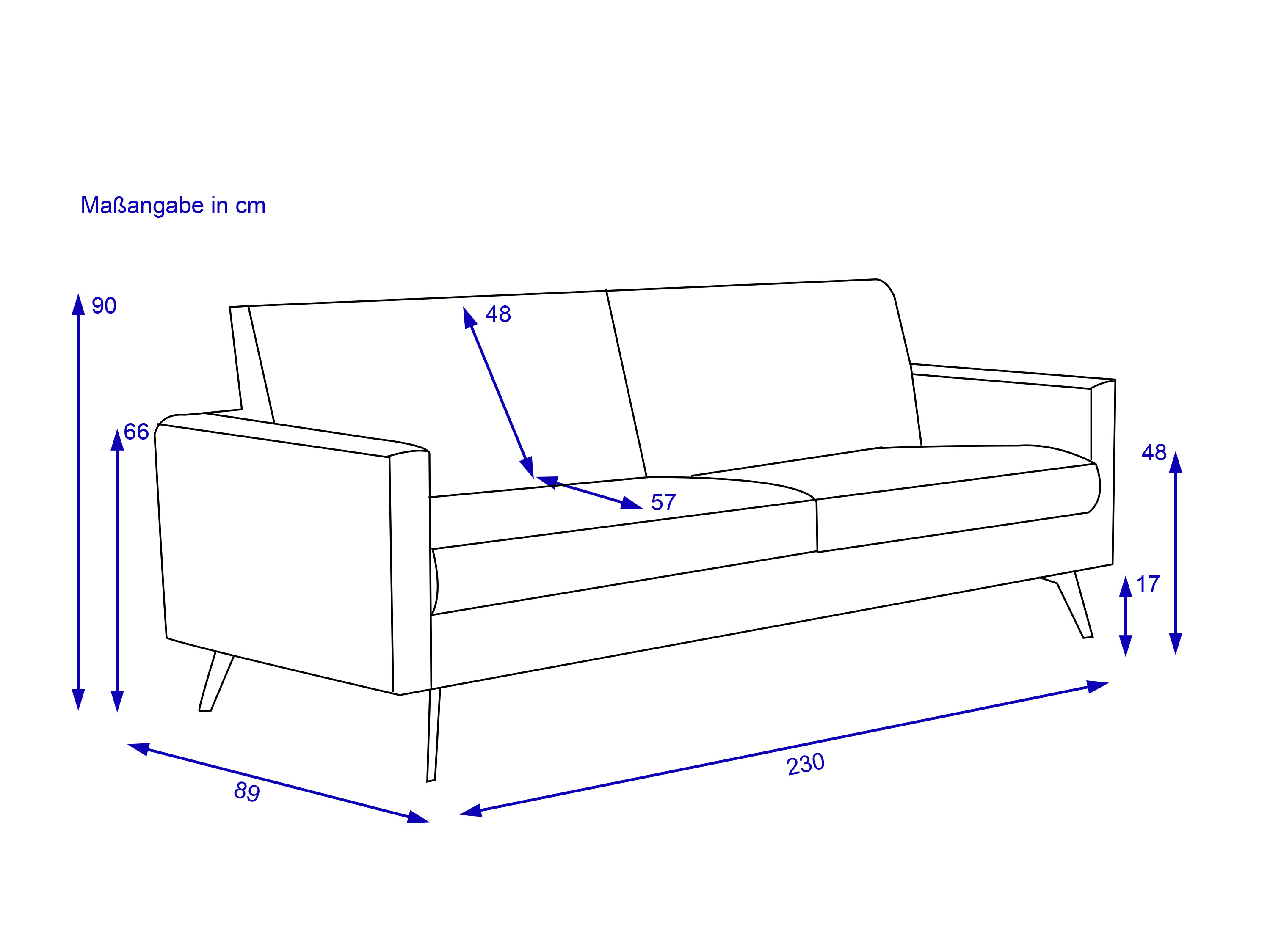 Sofa SANSIBAR 3 Sitzer RASKEN