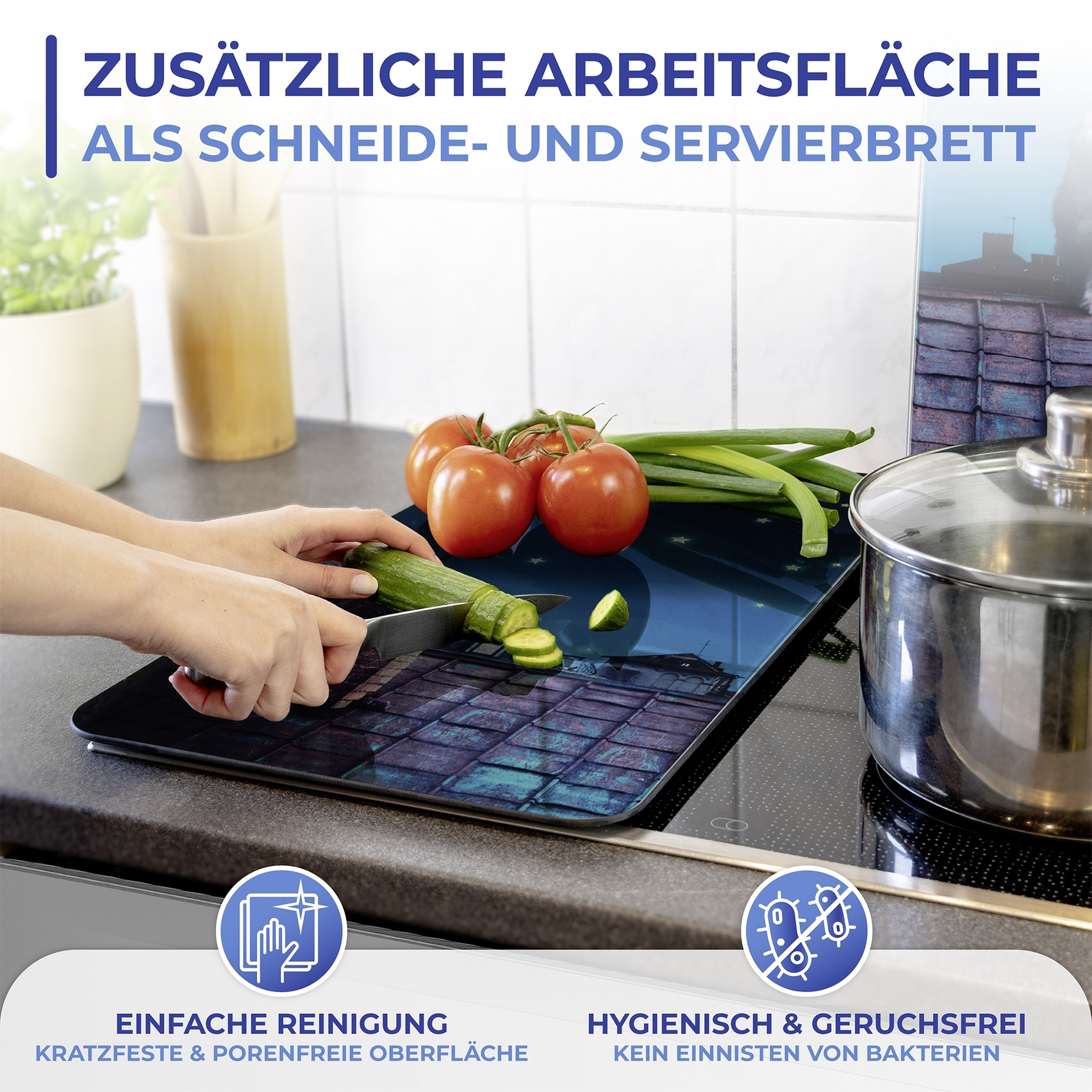 Herdabdeckplatte 2er Set