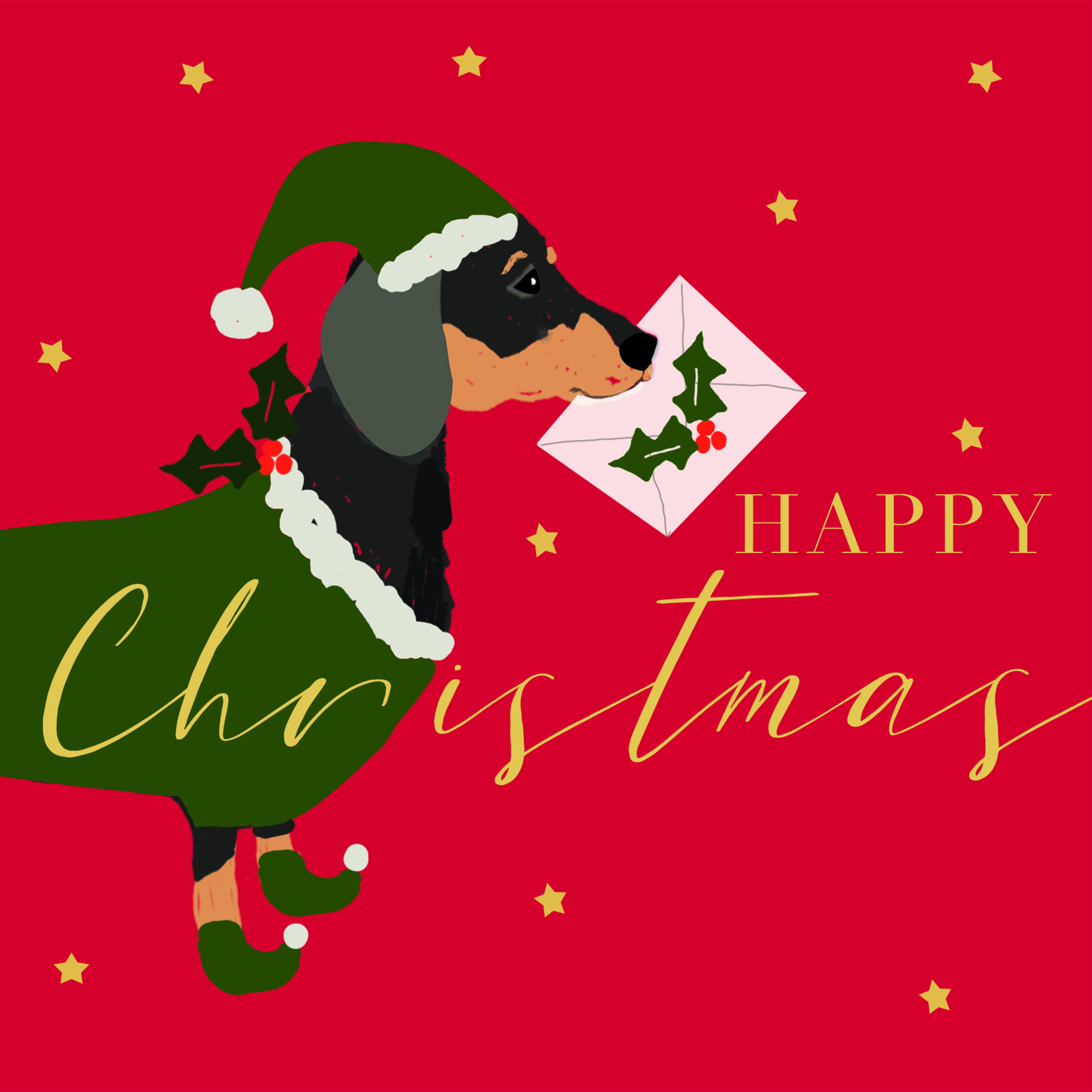 Servietten X-MAS DOG