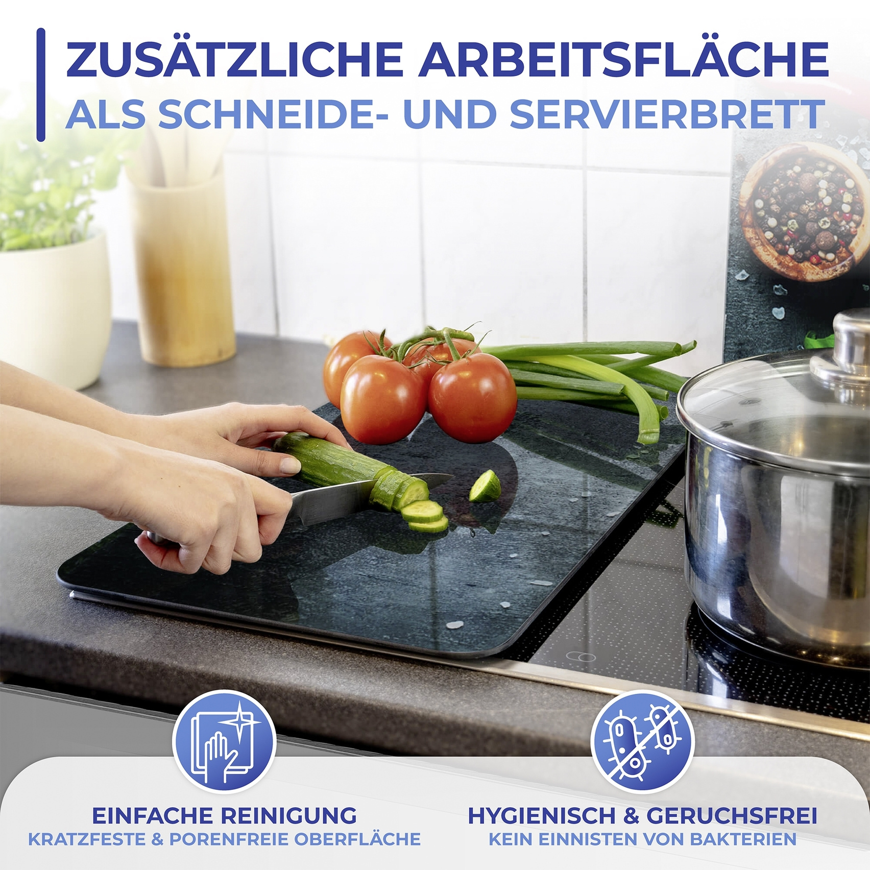 Herdabdeckplatte 2er Set