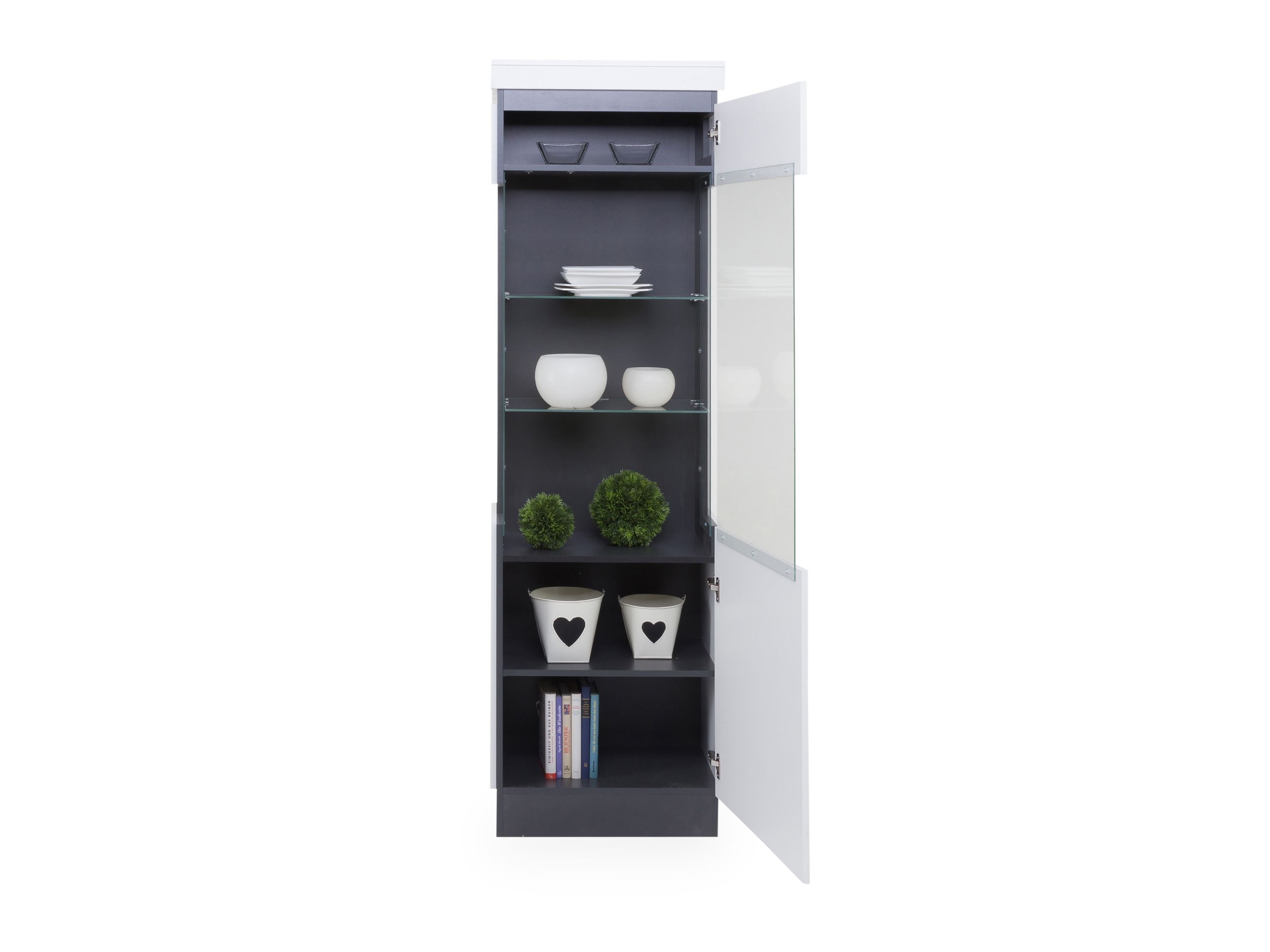 Vitrine ASMUS weiß
