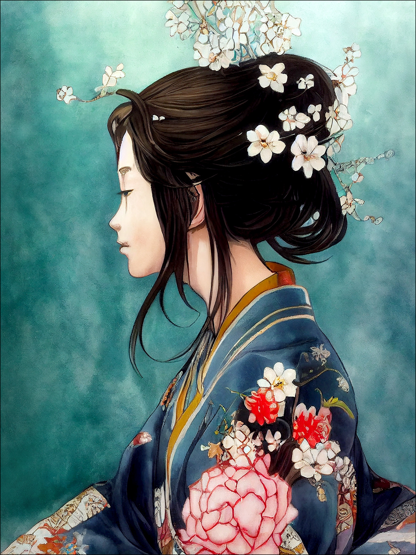 Glasbild GEISHA I