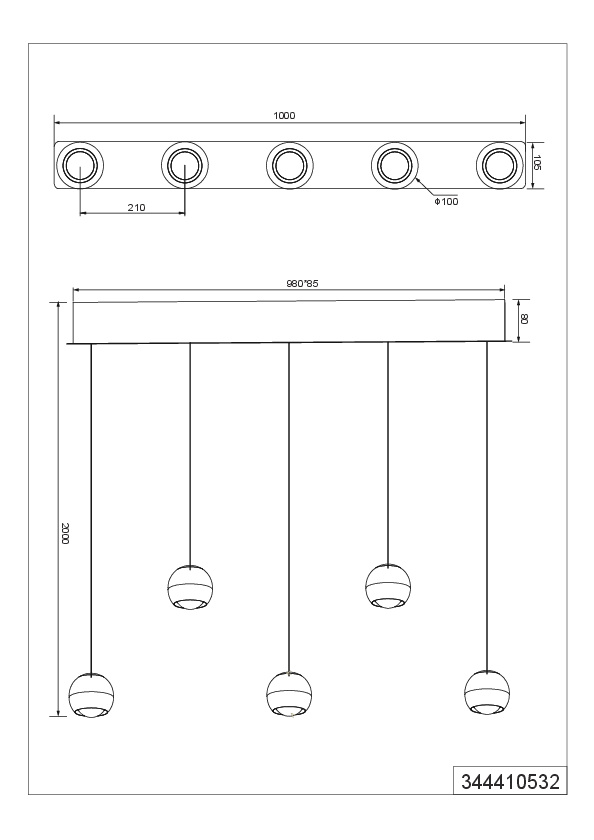 Pendelleuchte Select ORBIT