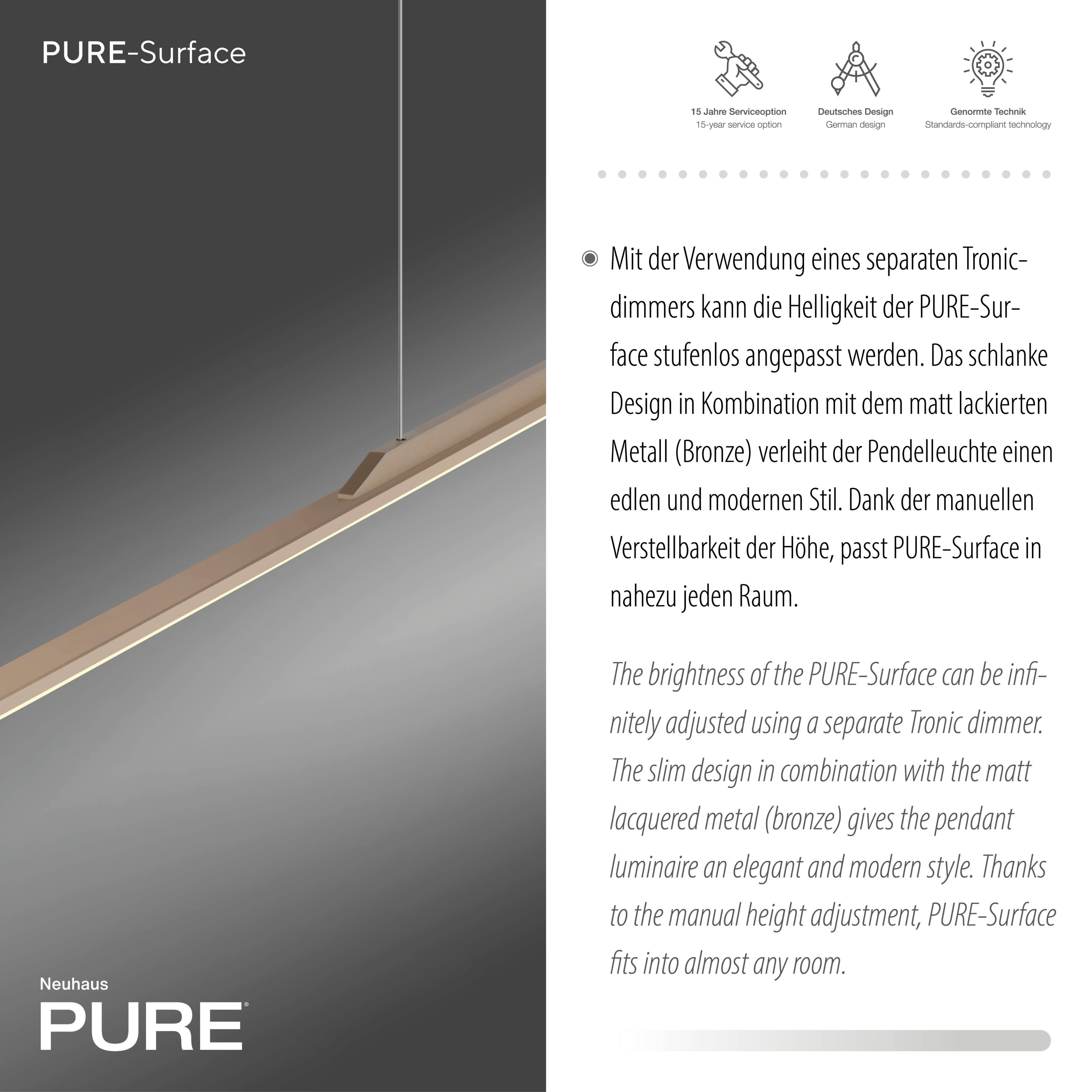 Pendelleuchte PURE SURFACE