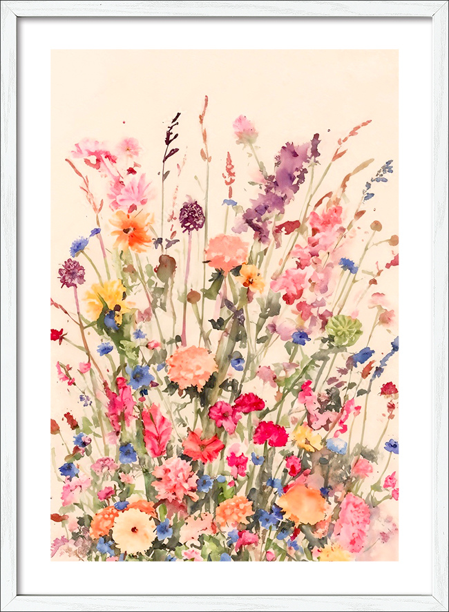Gerahmtes Bild FLOWERS VI