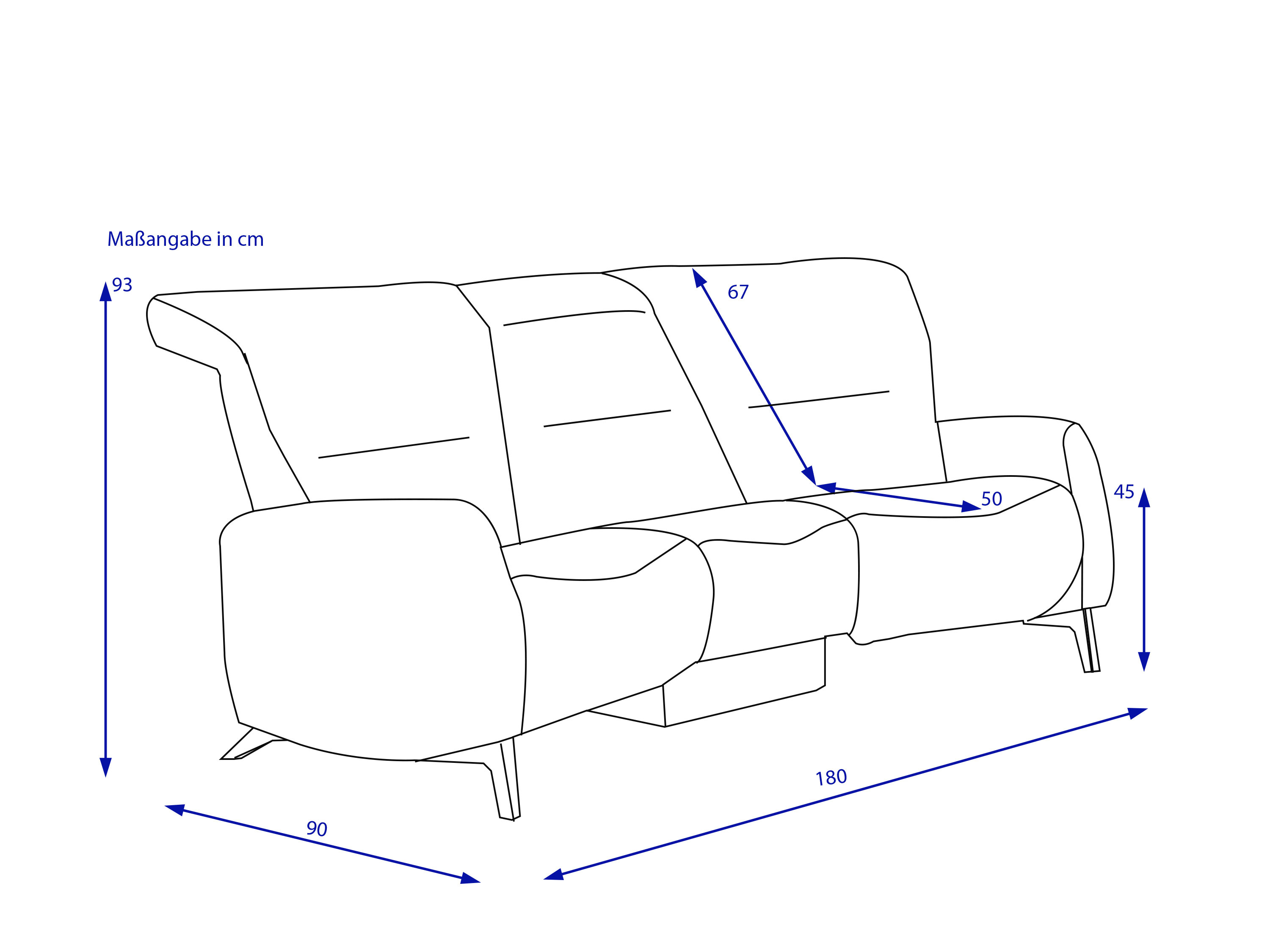 Trapezsofa MONDO RECREO