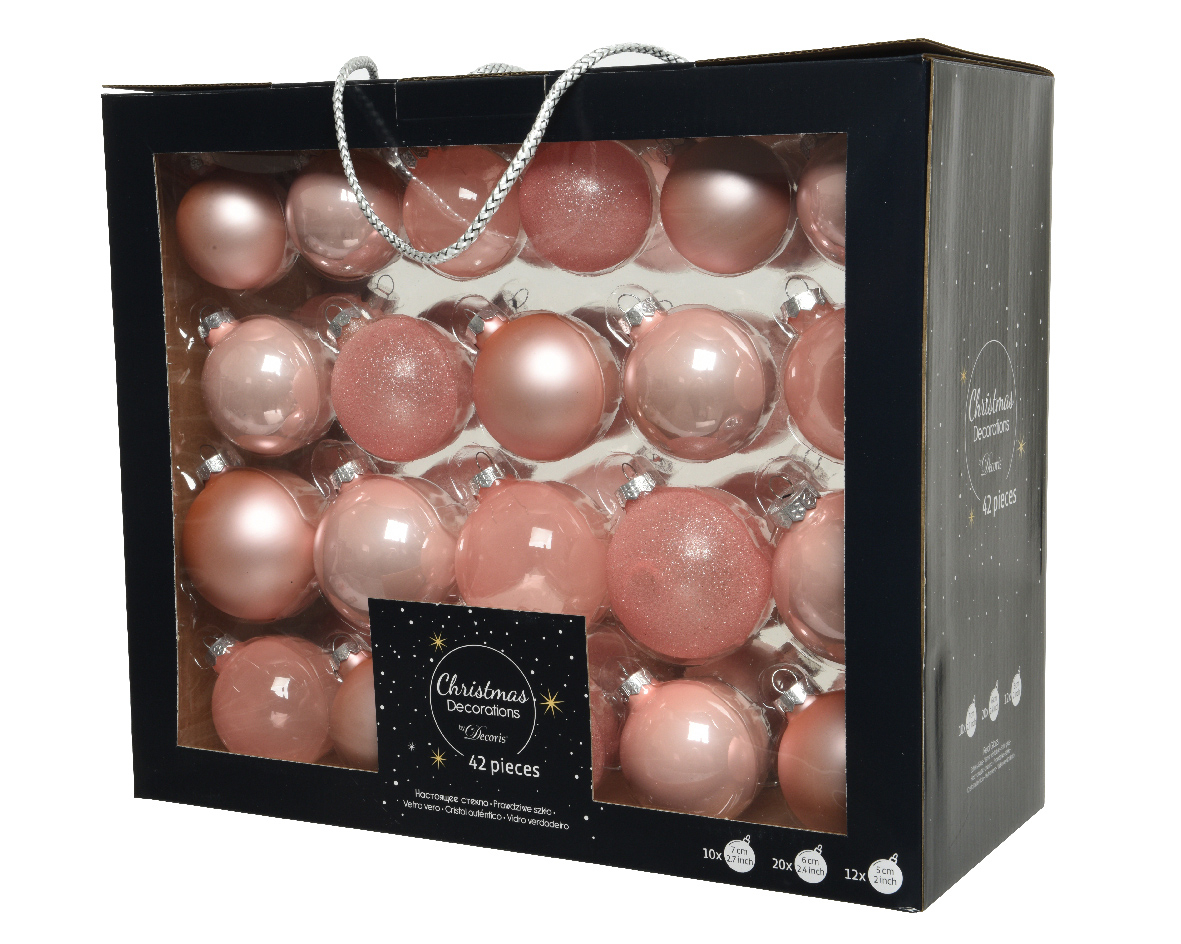 Weihnachtskugel-Box MAXI ROSA