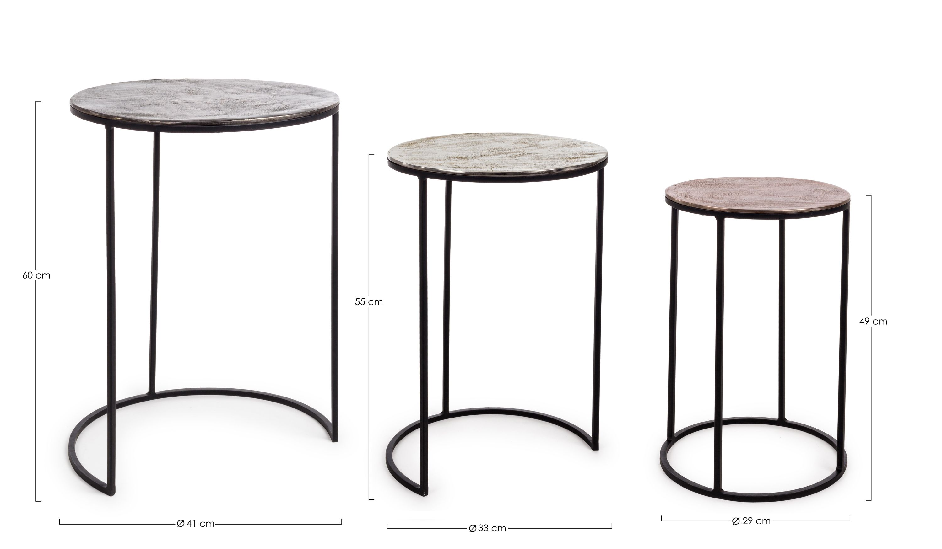 Beistelltisch TAHIR 3er Set