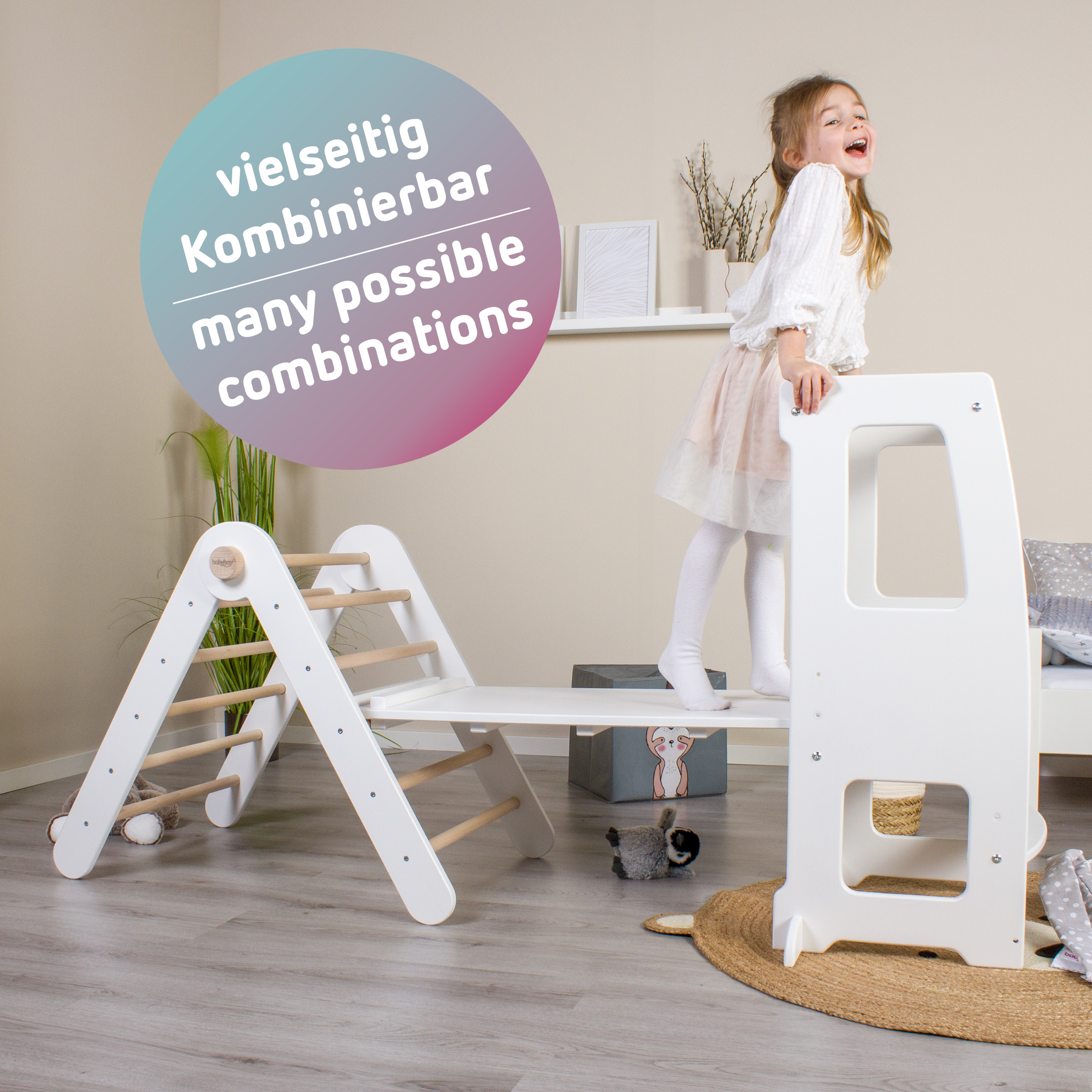 Kletterleiter und Rutsche