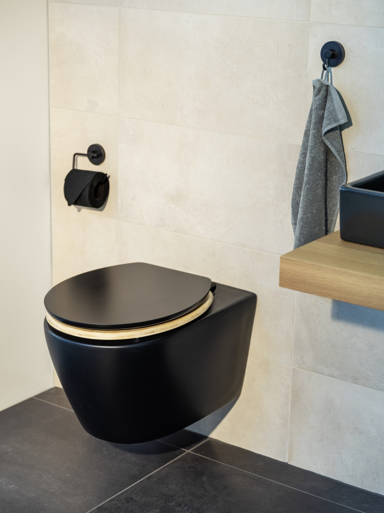 WC-Sitz BAMBUSA BLACK