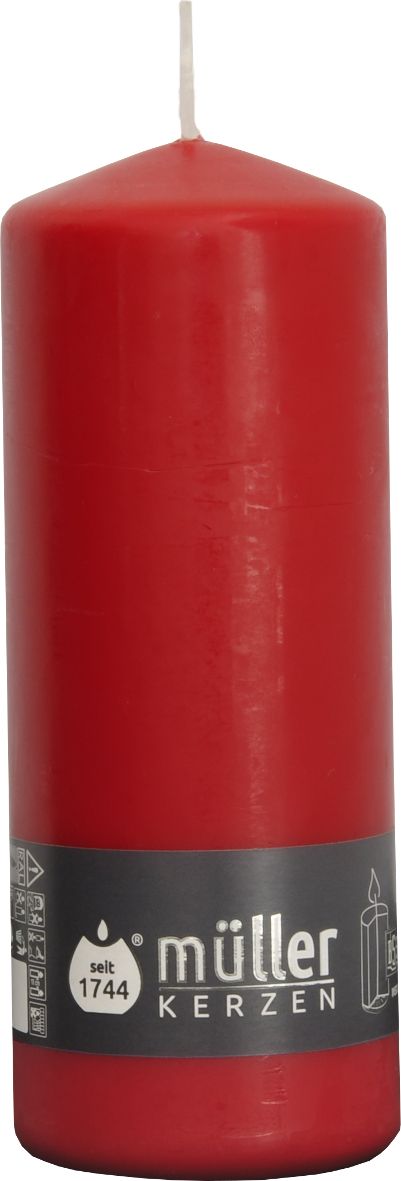 Stumpenkerze RED