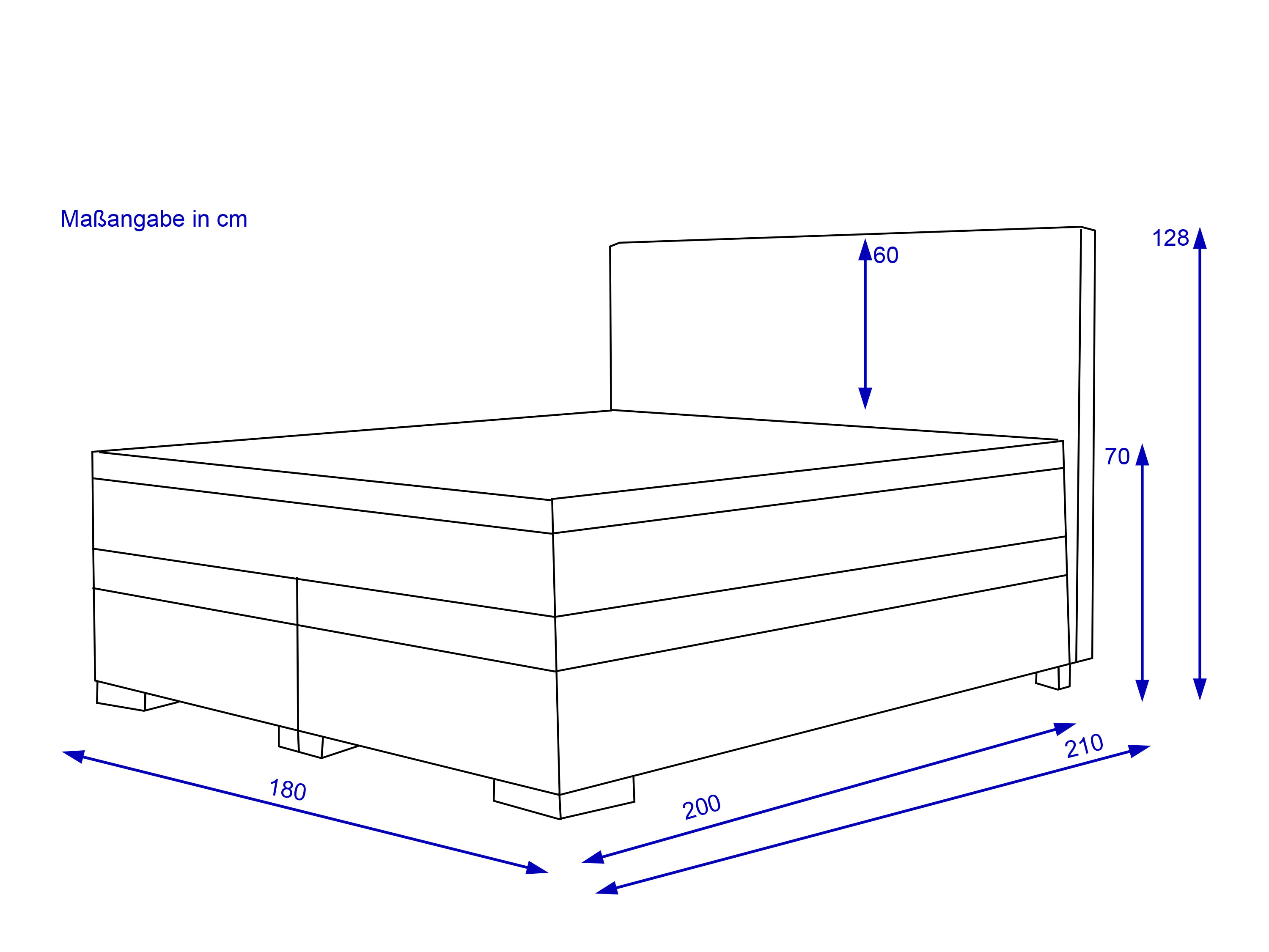 Boxspringbett SANSIBAR POEL