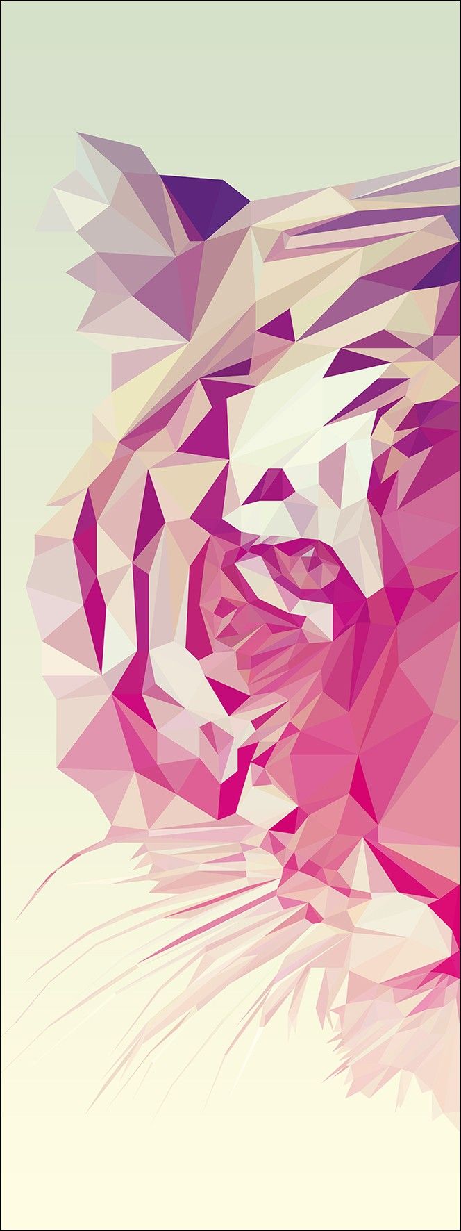 Keilrahmenbild POLYGONAL TIGER