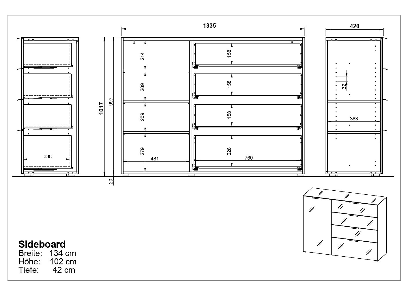 Sideboard HARPER GUNJUR