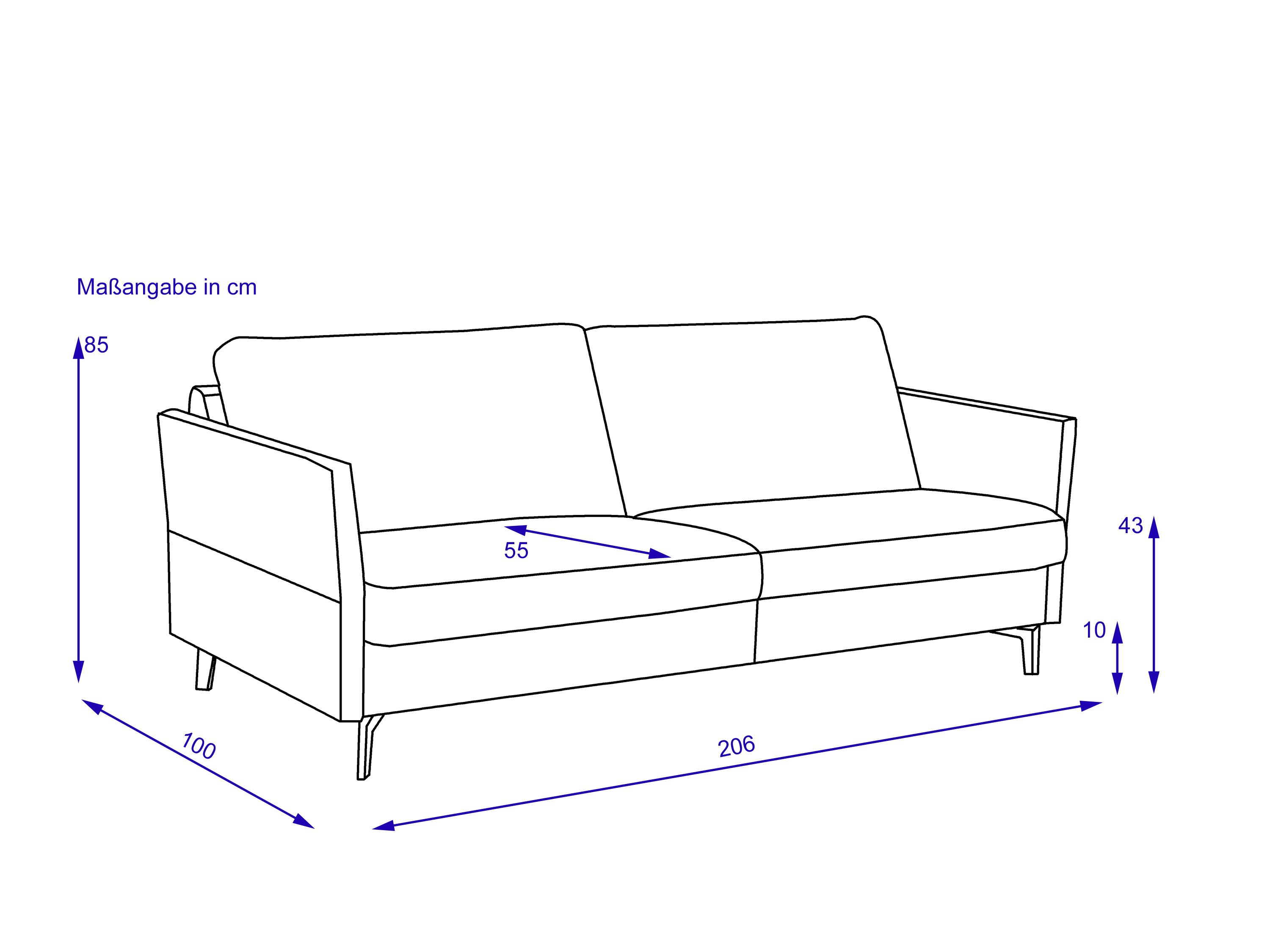 Sofa erpo 2,5 Sitzer CLASSICS 990