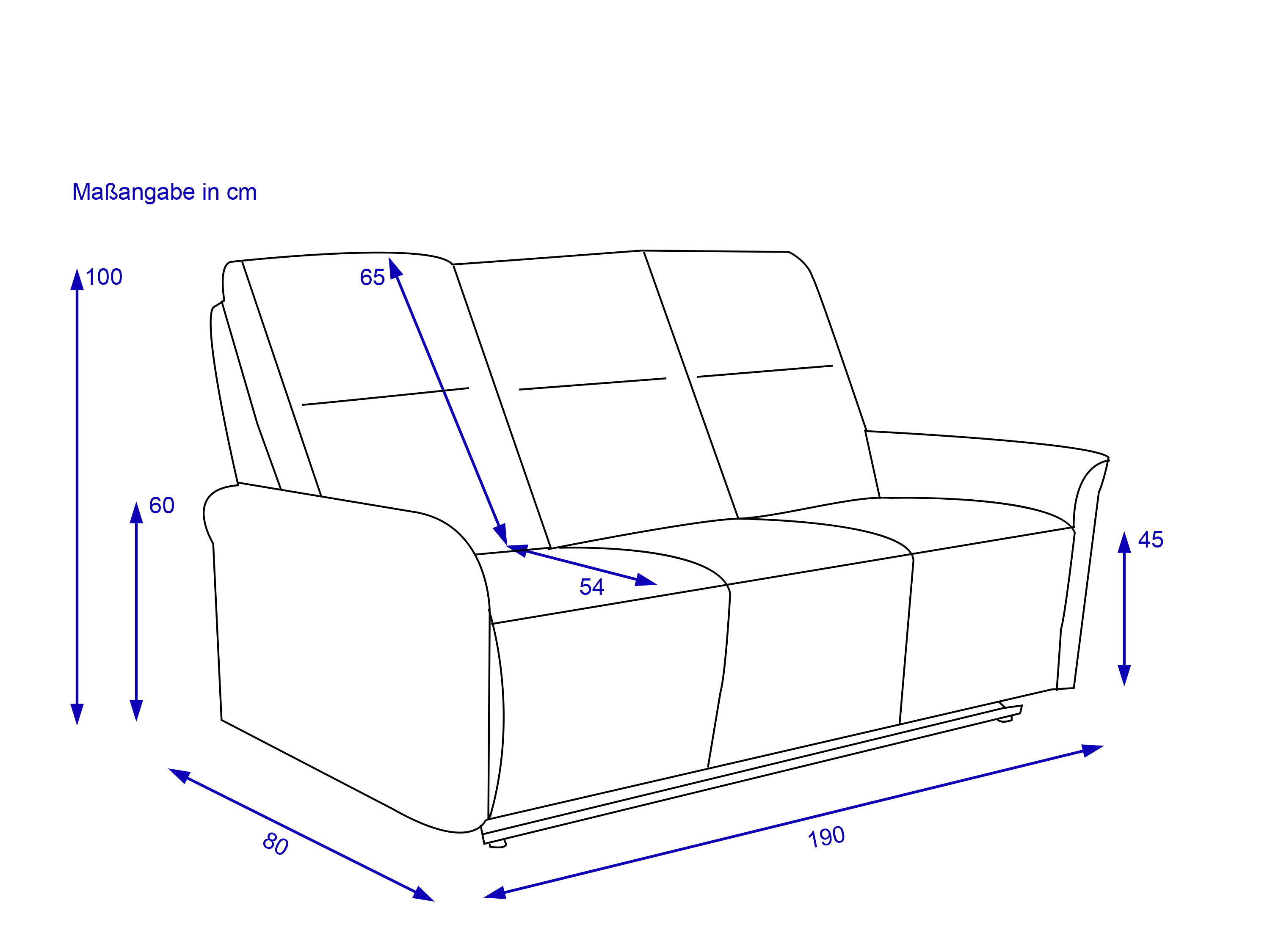 Sofa 3 Sitzer HARPER HEPOLA