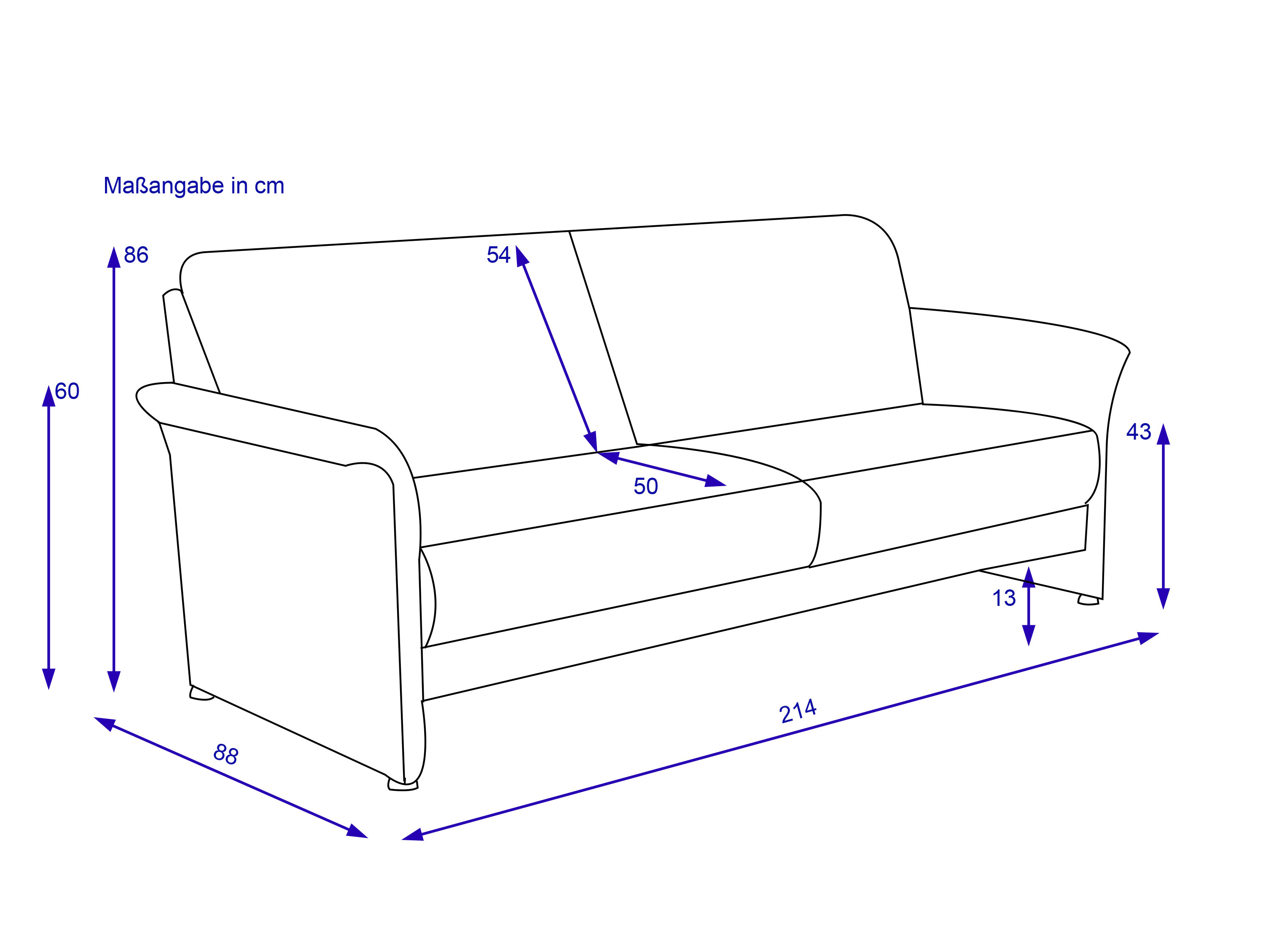 Sofa 2 Sitzer LUMINARA