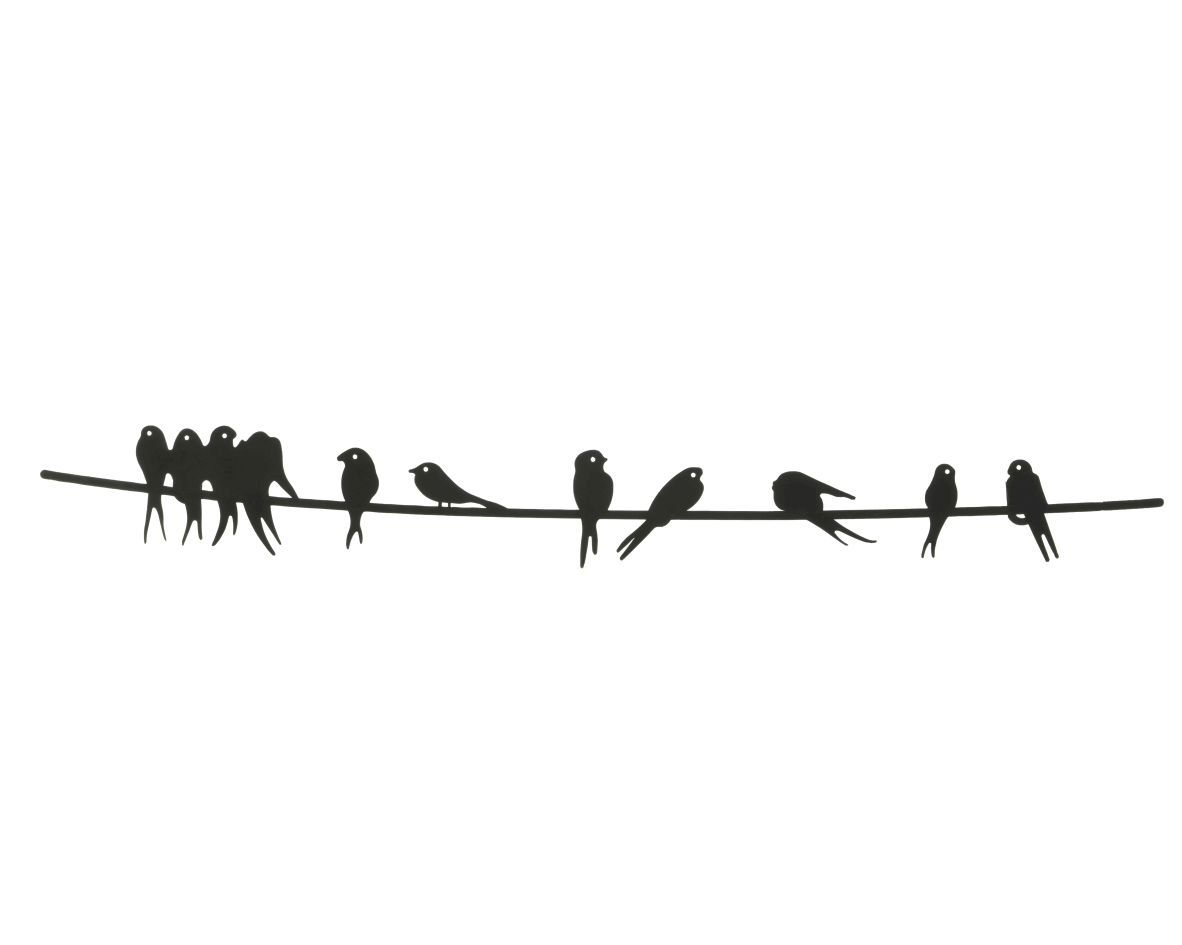 Wandogjekt Vögel auf Stange