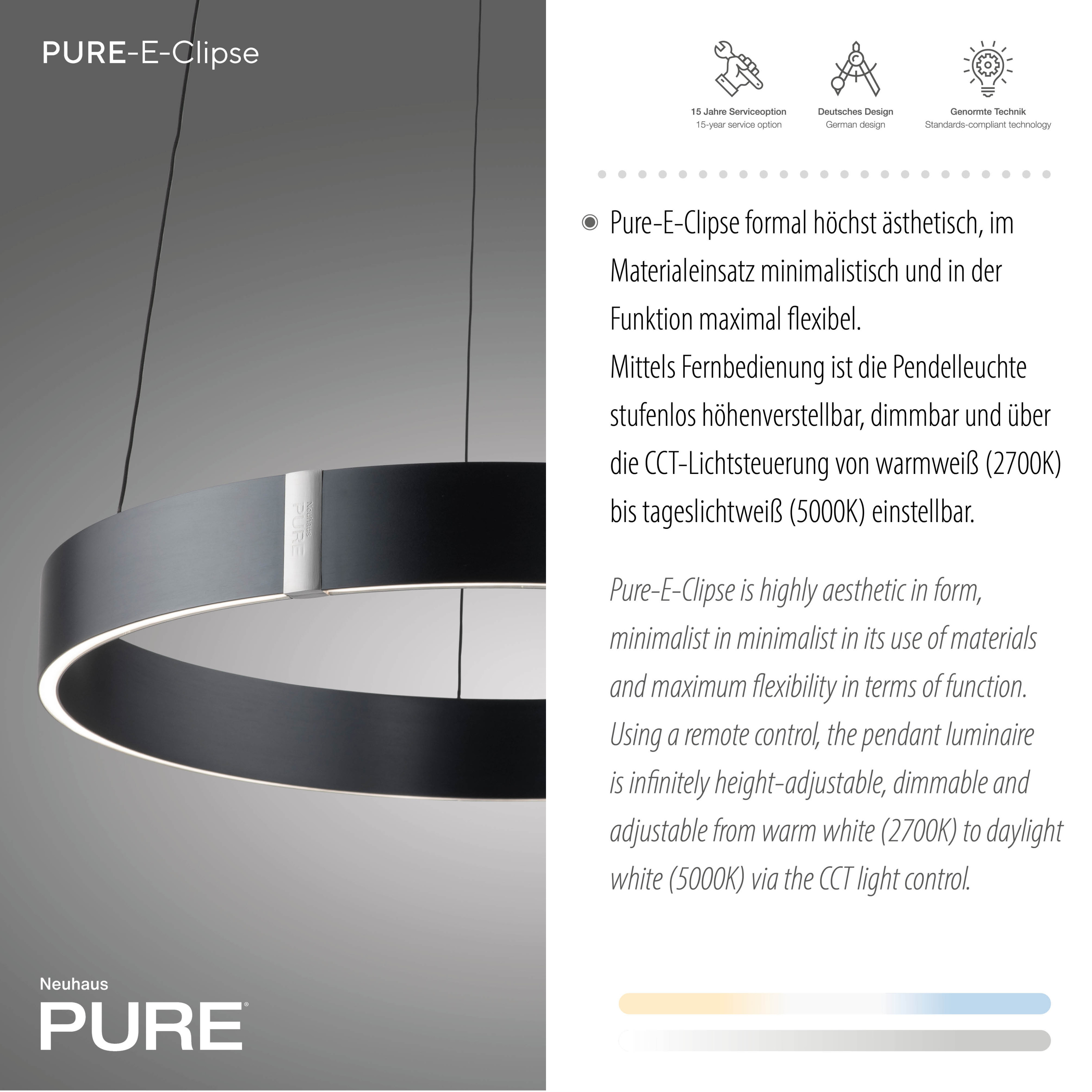 Pendelleuchte PURE E-CLIPSE