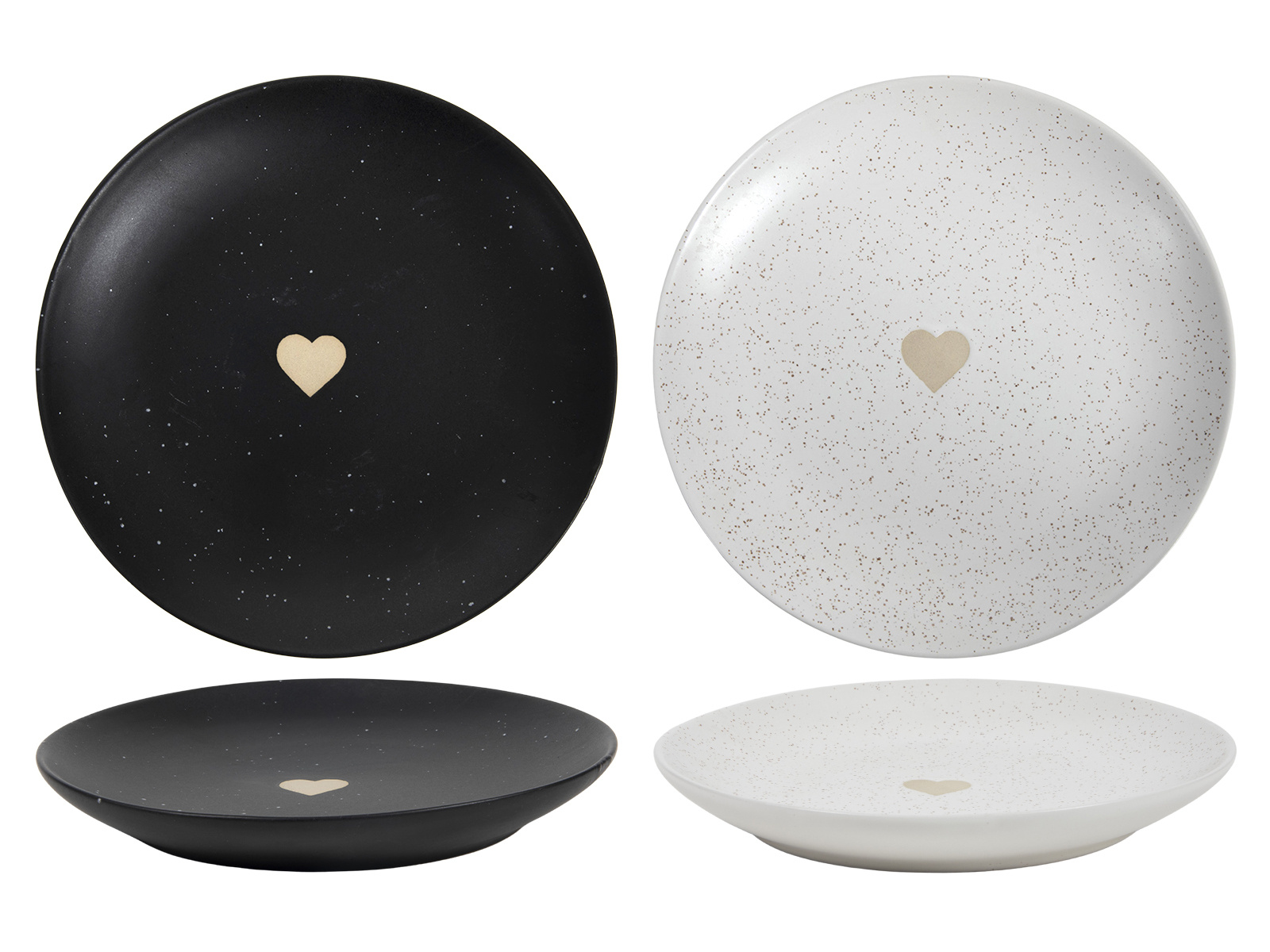 Dessertteller SPECKLES HEART