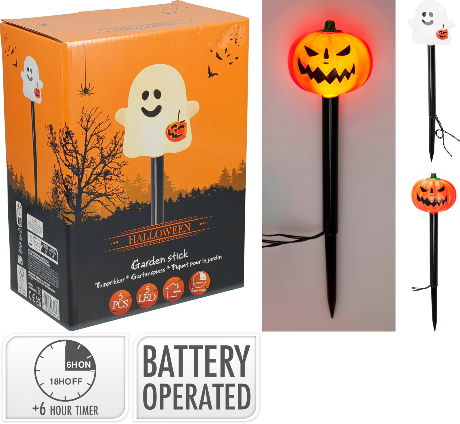 Gartenstecker-Set HALLOWEEN