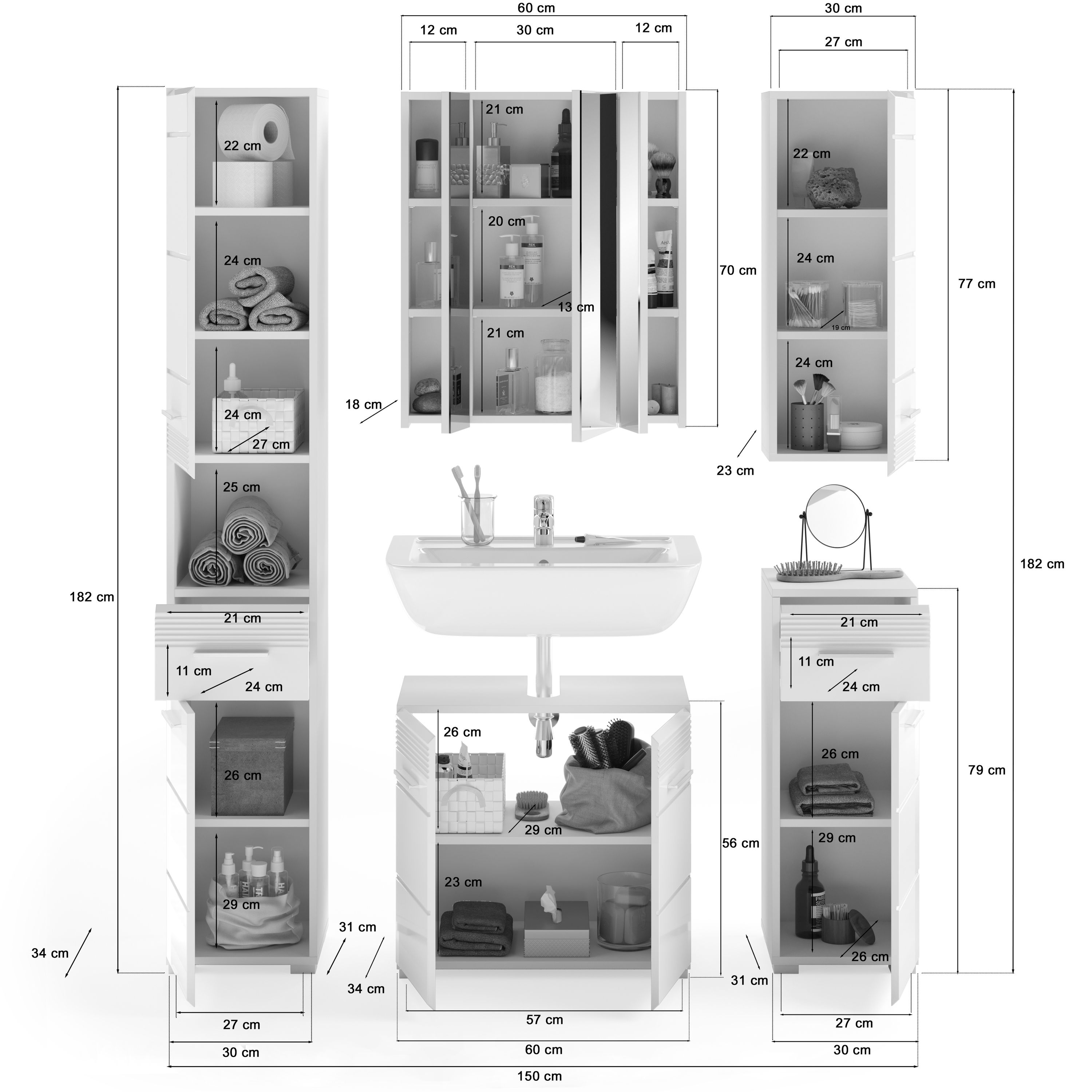 Badezimmer LINUS