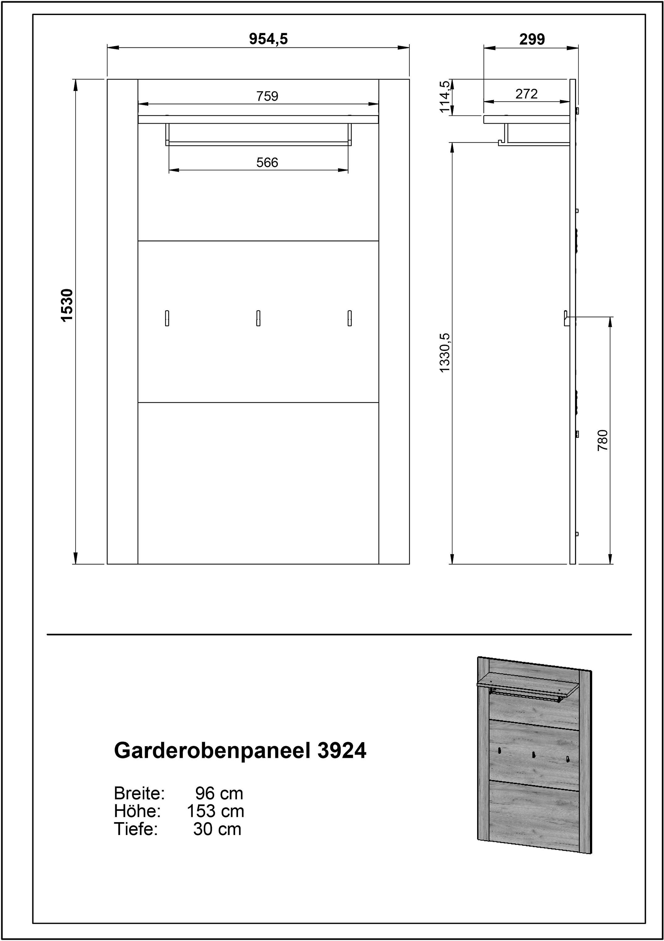 Garderobe CASTERA