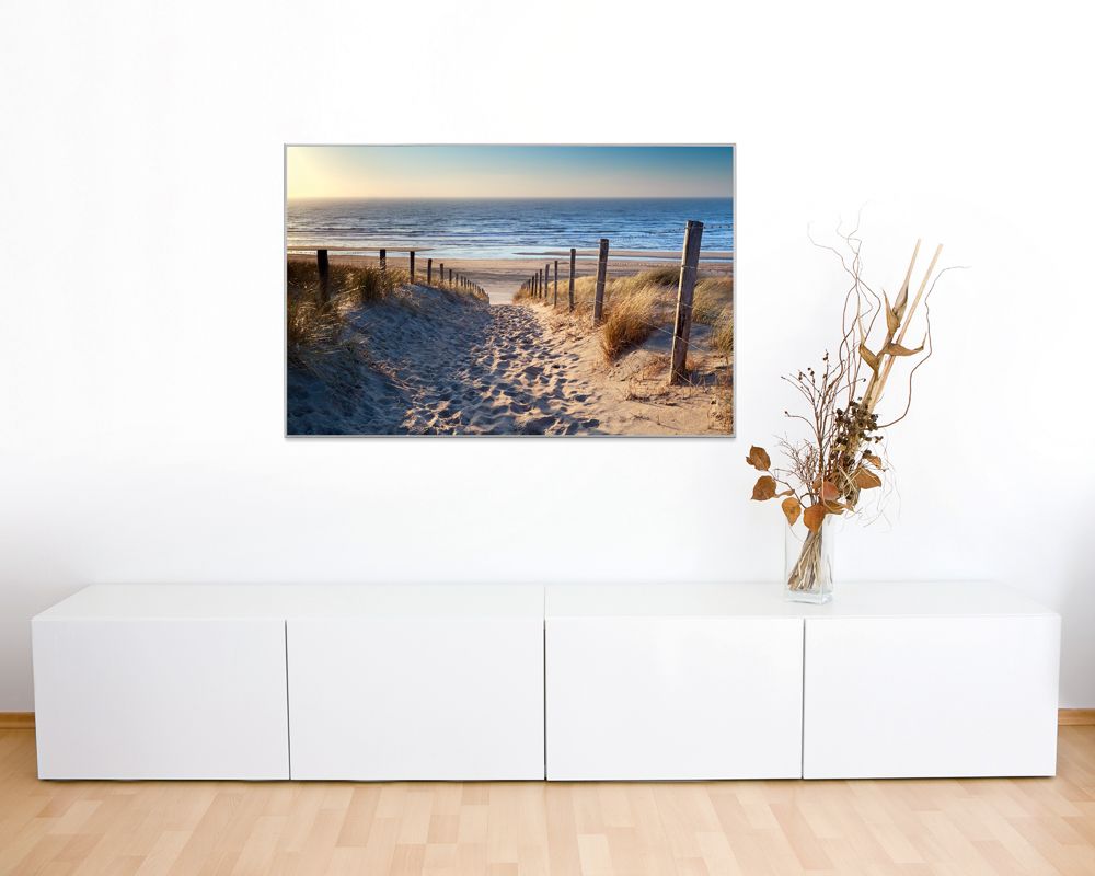 Leinwandbild SANDWEG ZUM MEER