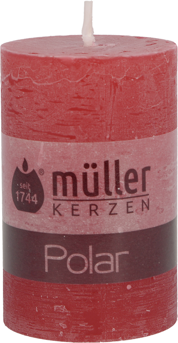 Stumpenkerze POLAR rot