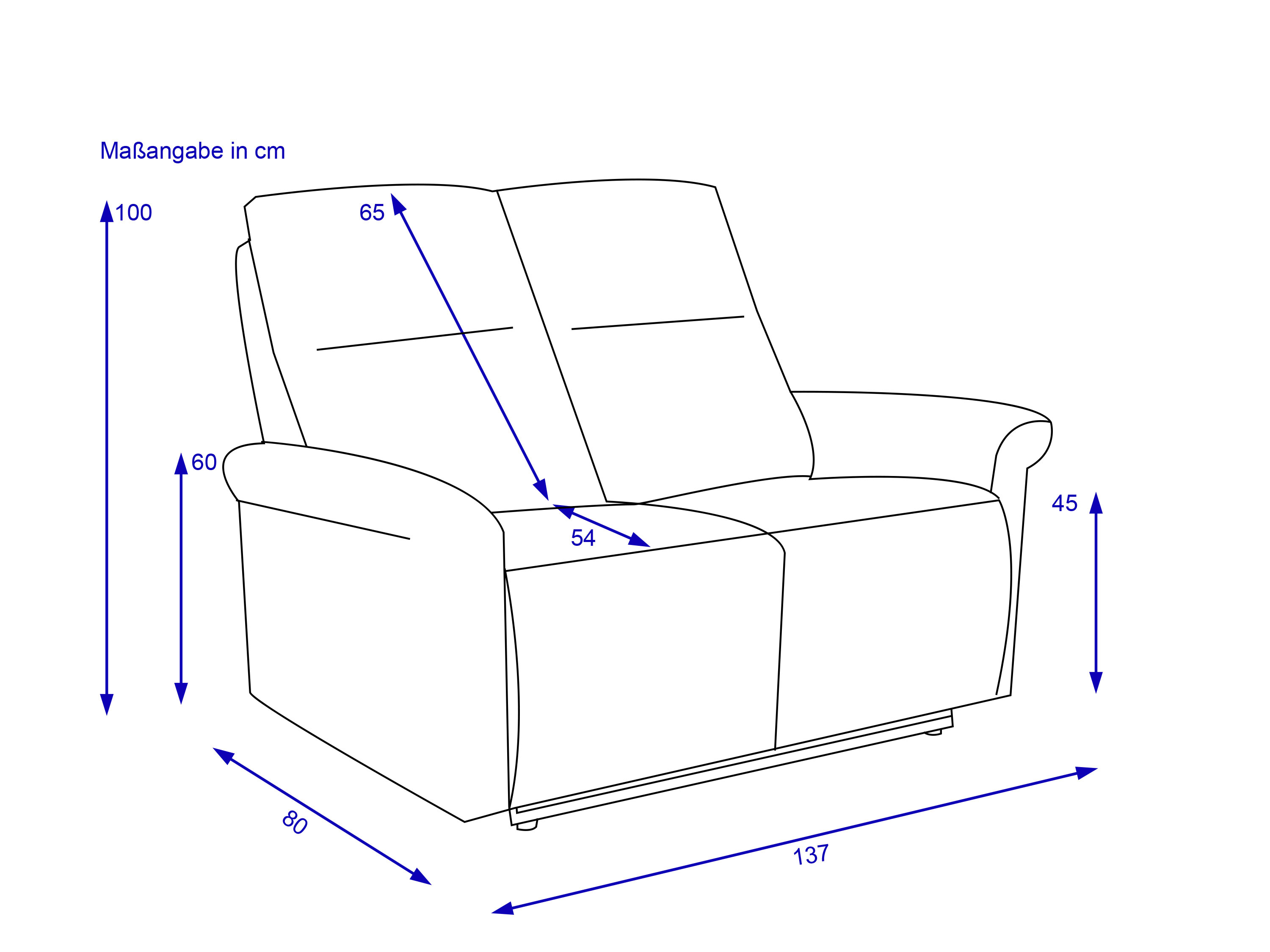 Sofa 2 Sitzer HARPER HEPOLA