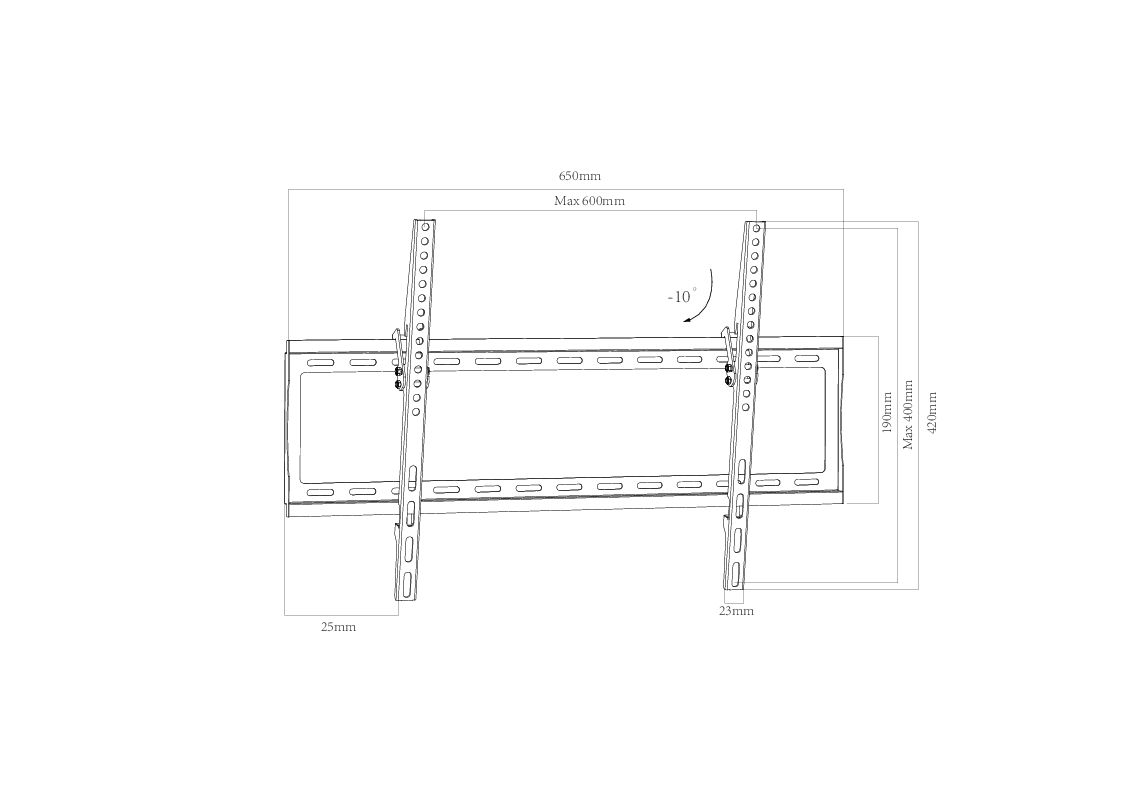 Wandhalterung B-FN 600