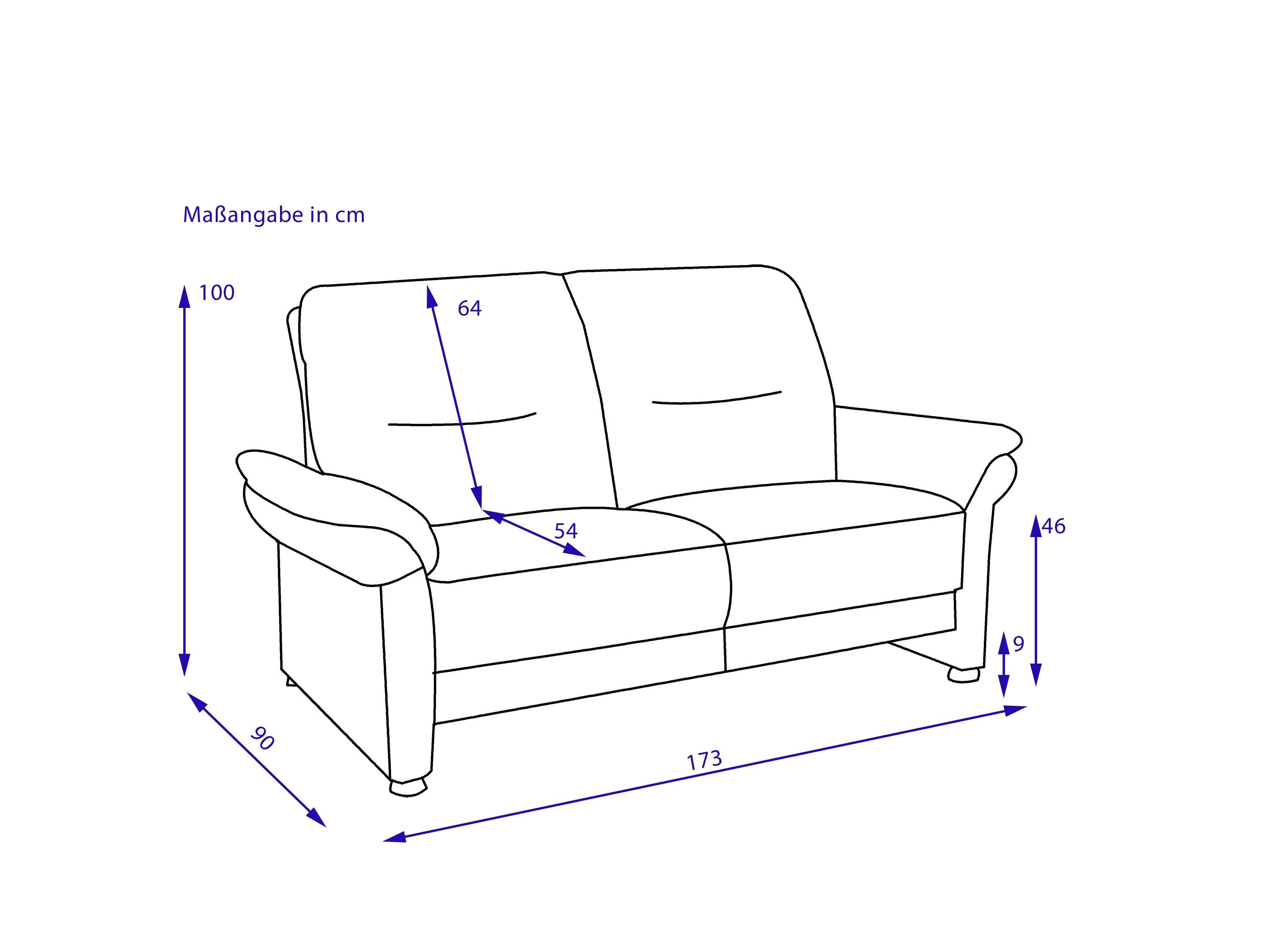 Sofa 2,5 Sitzer MONDO RECITA