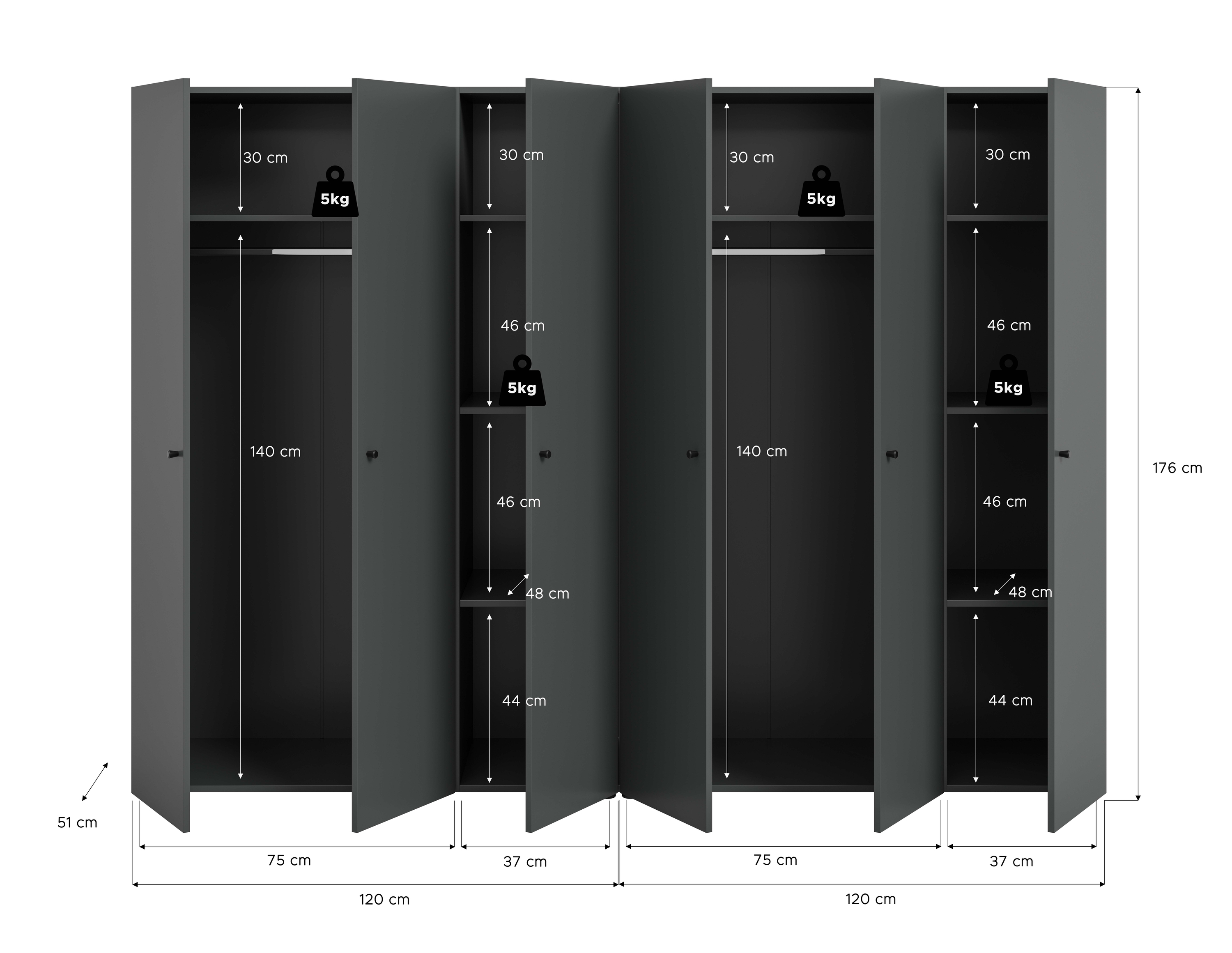 Kleiderschrank DARWIN